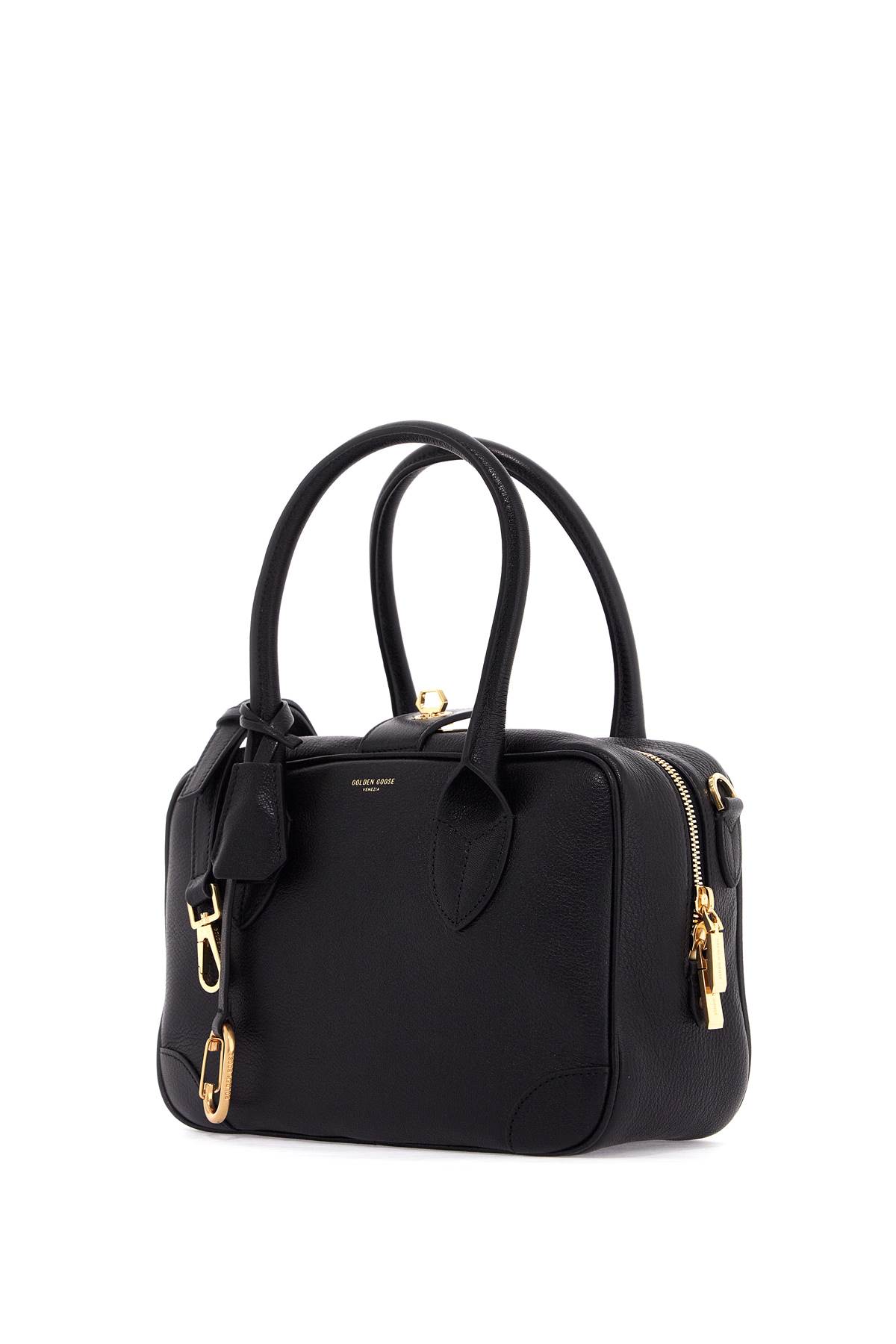 Golden Goose Vita Black Leather Top Case In Black