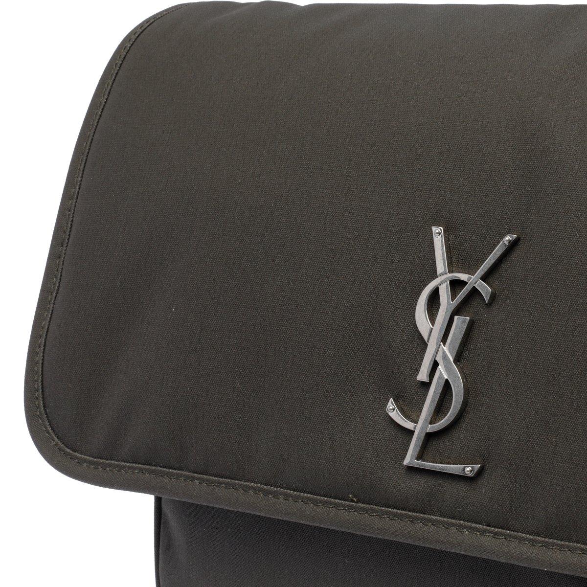 Shop Saint Laurent Niki Logo Plaque Messenger Bag