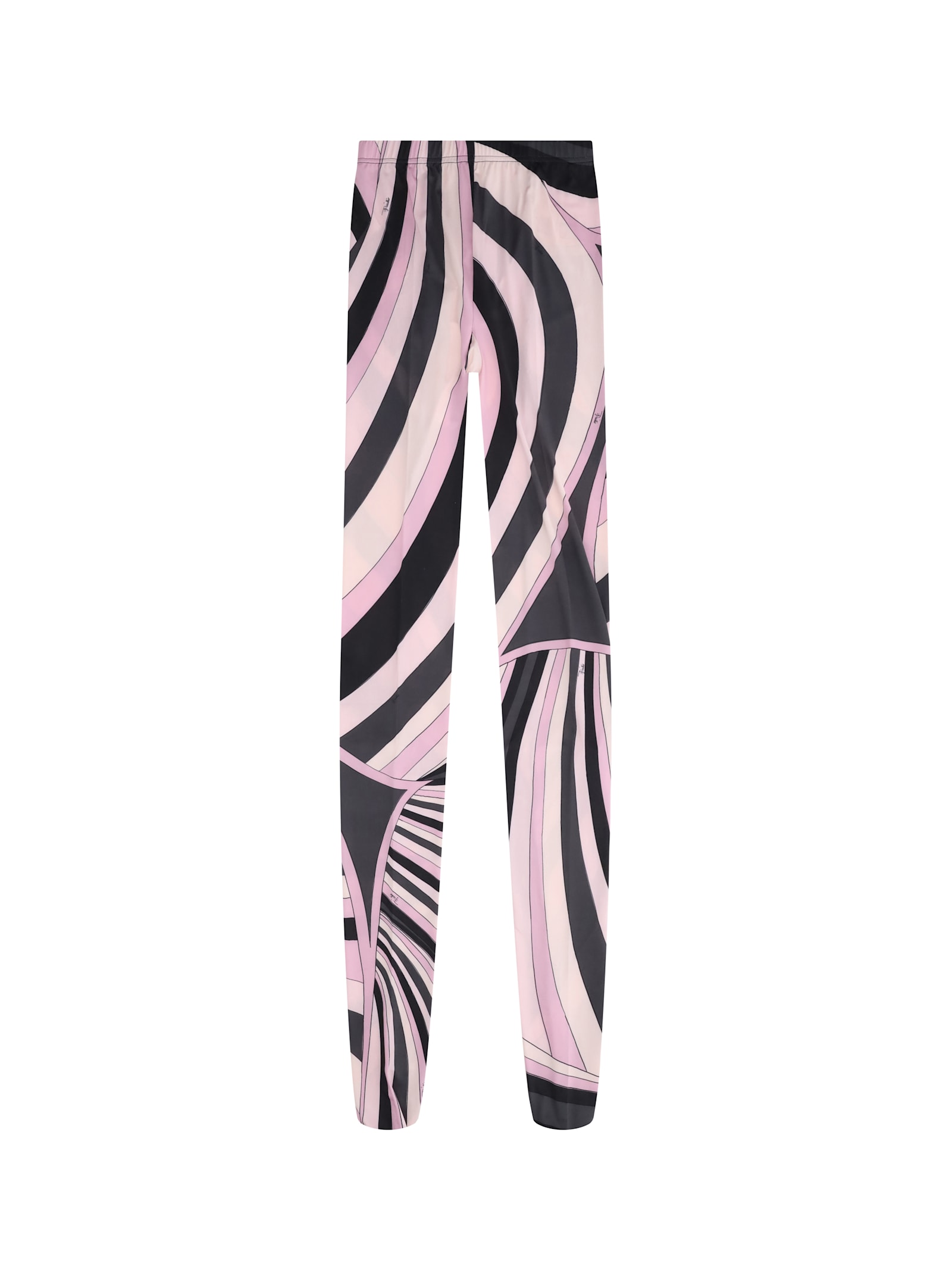 Pucci Sheer Tights With Abstract Print In Pink
