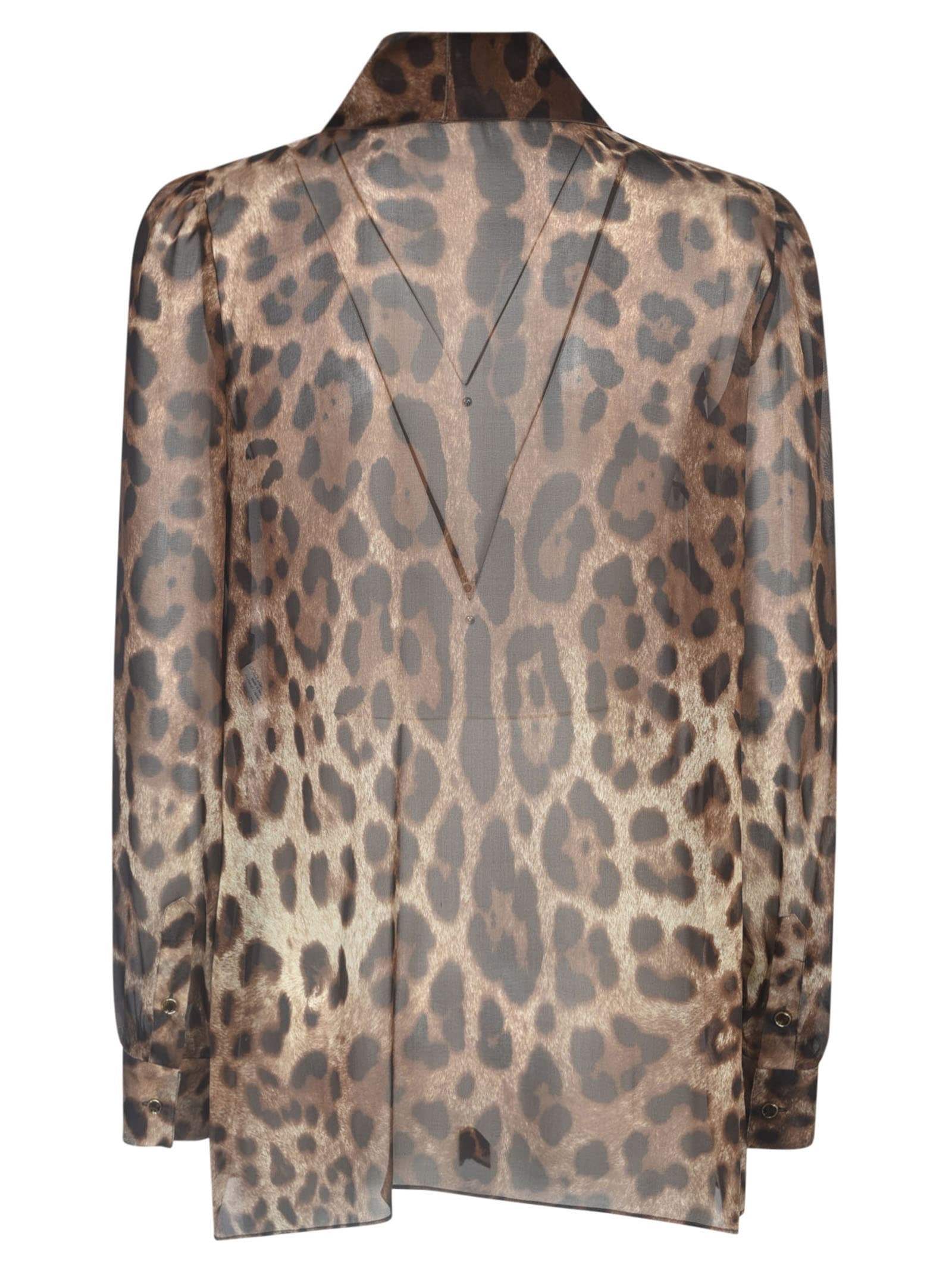 Shop Dolce & Gabbana Leopard Shirt In Leo New