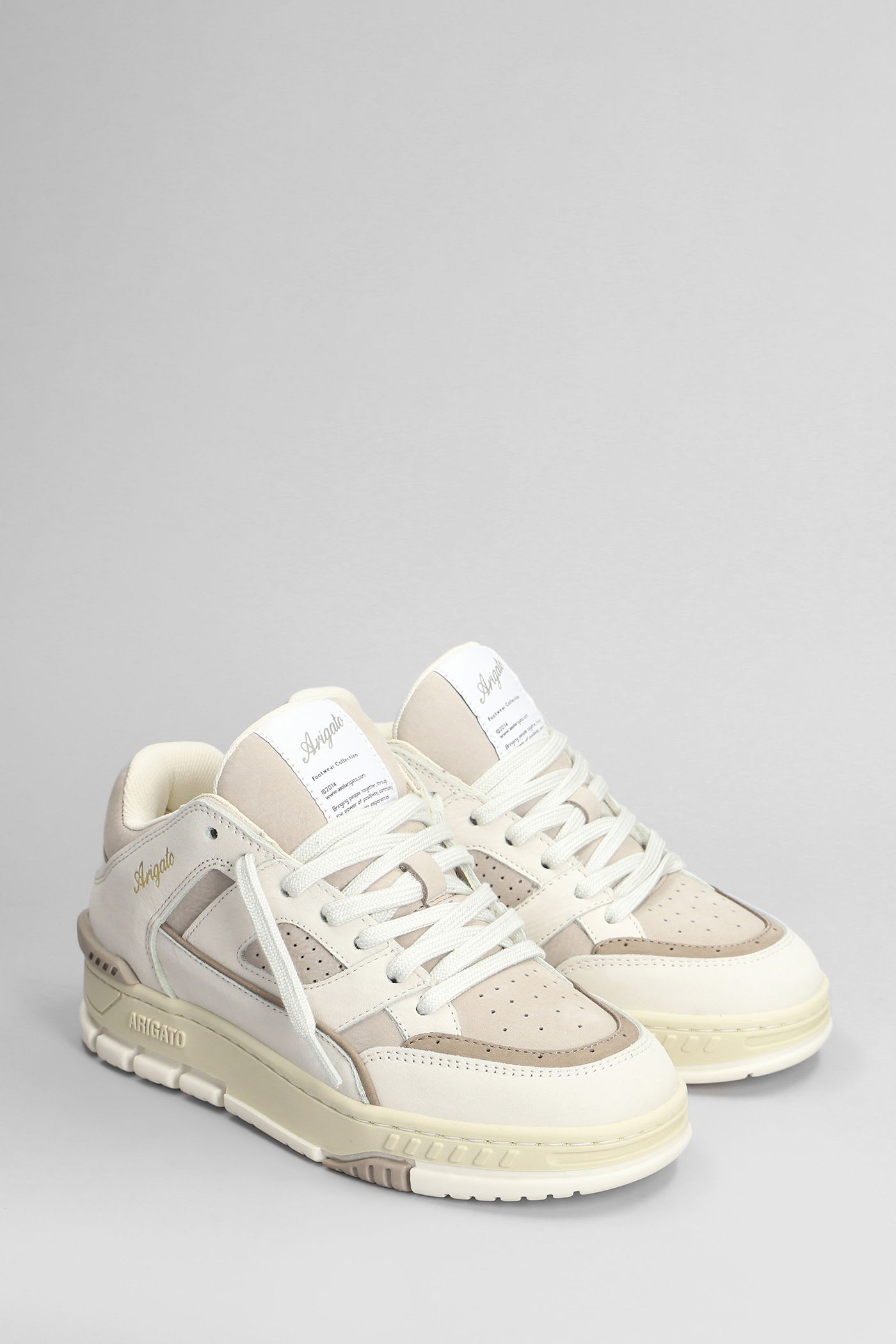 Axel Arigato Area Lo Sneaker Sneakers In Beige Nubuck In Neutral