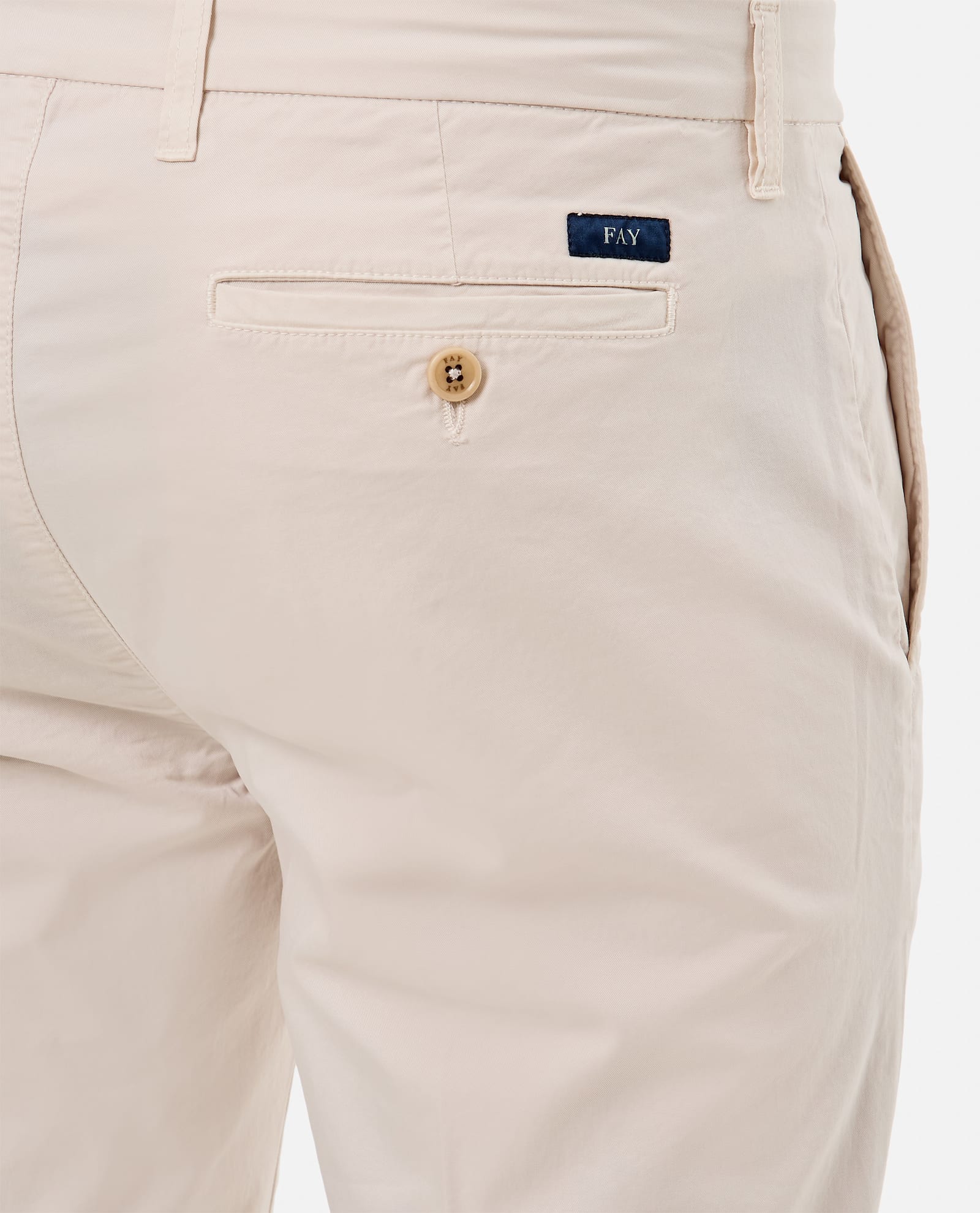 Fay Capri Trousers In Argilla Chiaro