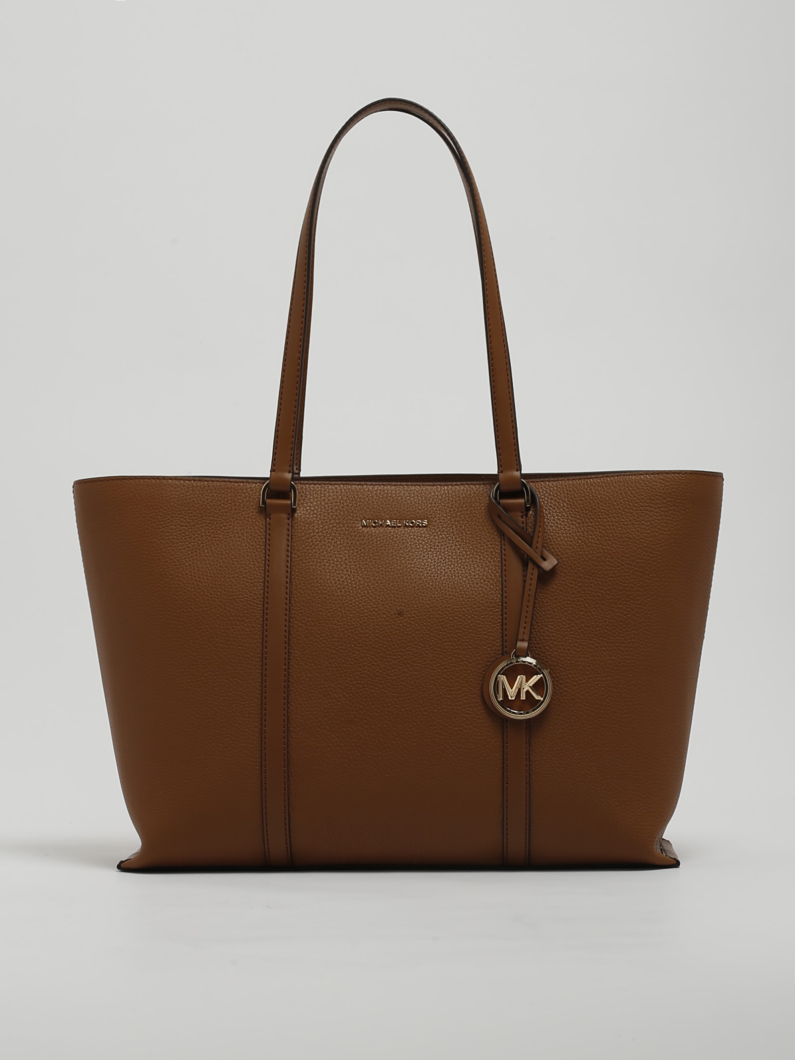 Michael Kors Temple Shoulder Bag In Cuoio
