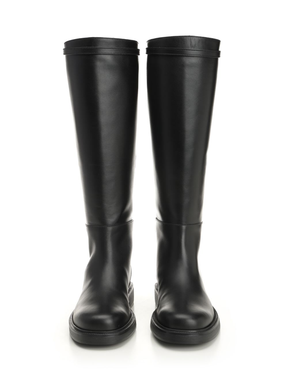 Tod's Leather Boot In Black