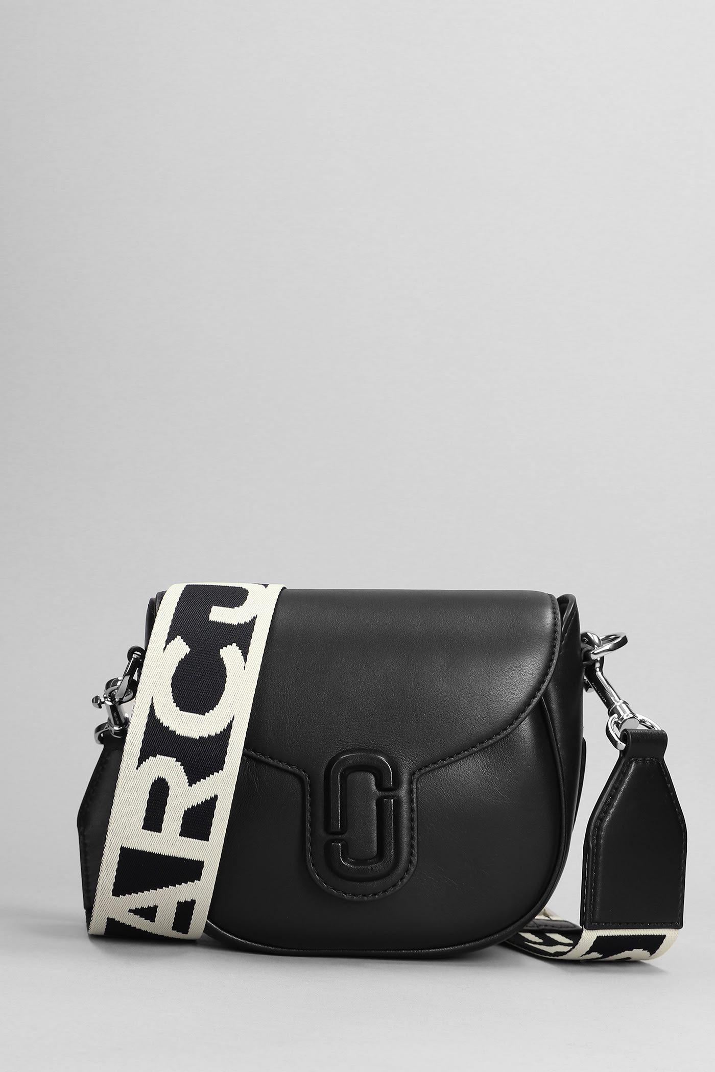 Marc Jacobs The Small Saddle Bag Shoulder Bag In Black Leather