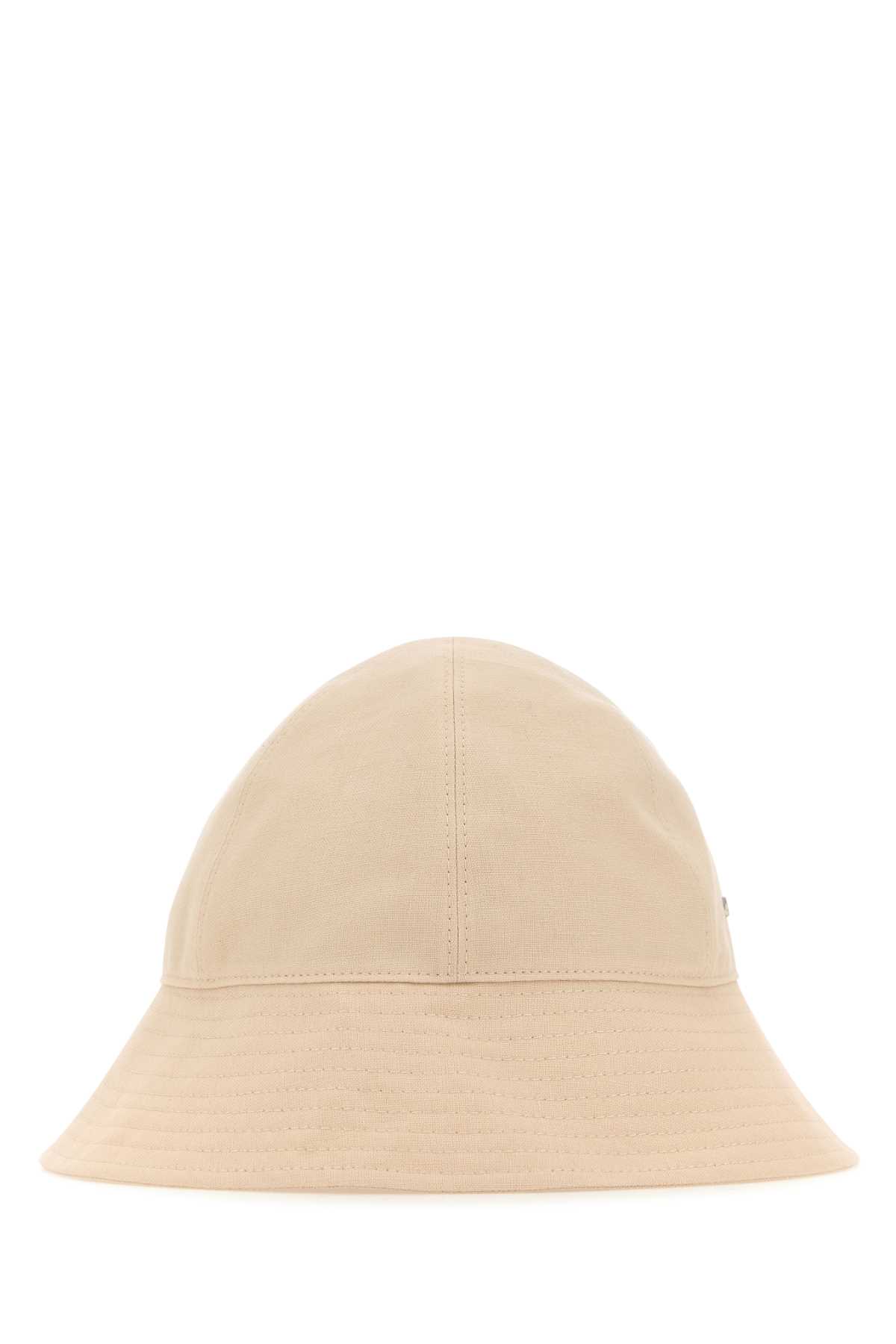 Shop Zegna Ivory Linen Bucket Hat In Mdbgesld