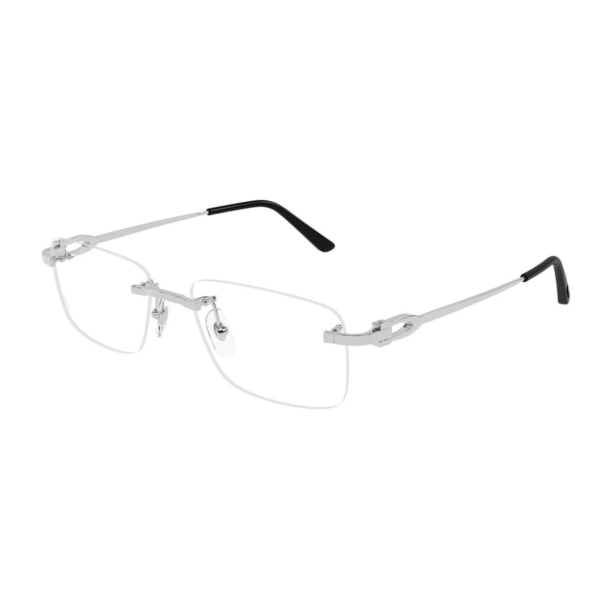 Shop Cartier Ct0521o C De  002 Silver Glasses In Argento