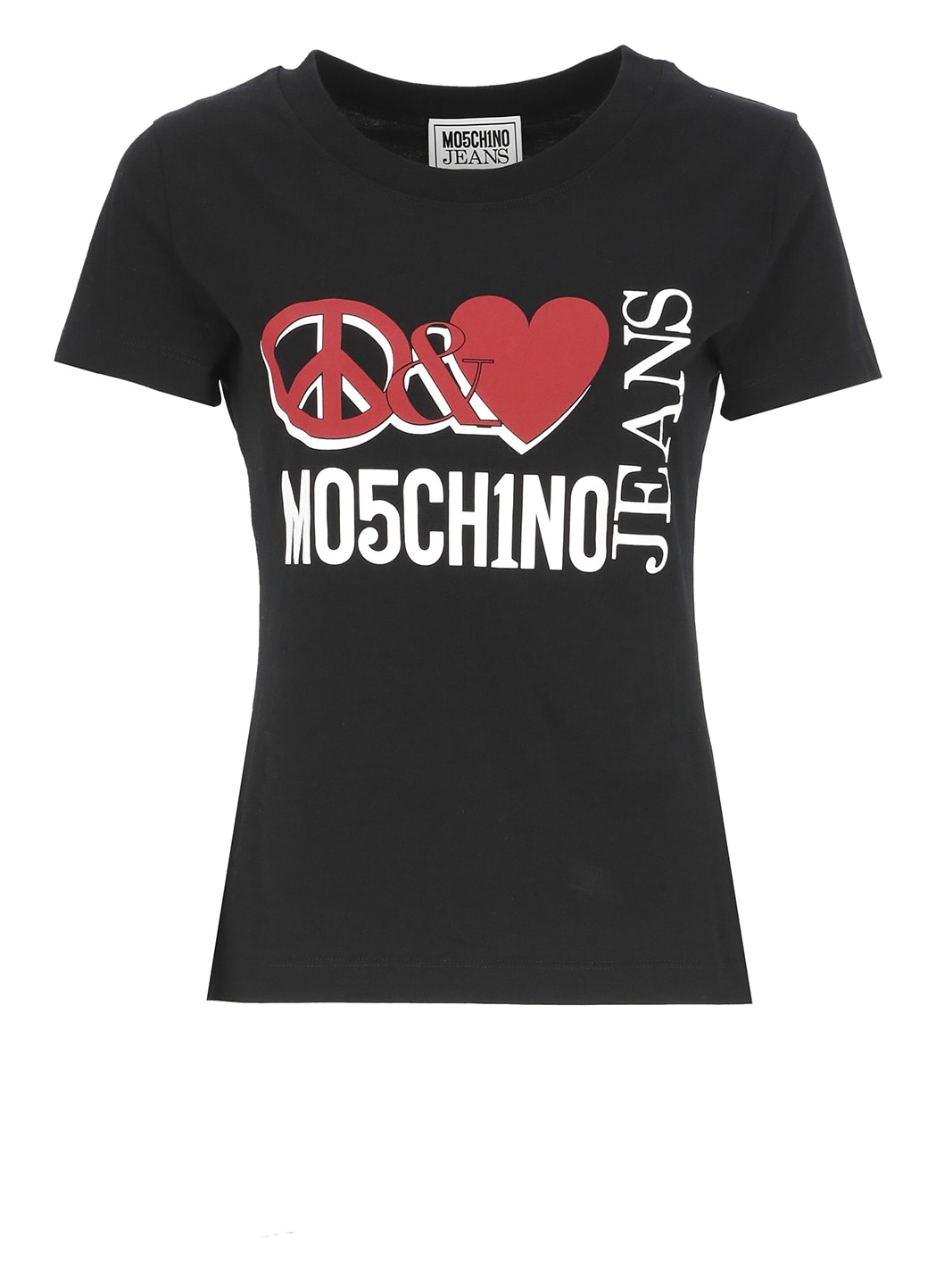 M05CH1N0 JEANS T-SHIRT WITH LOGO