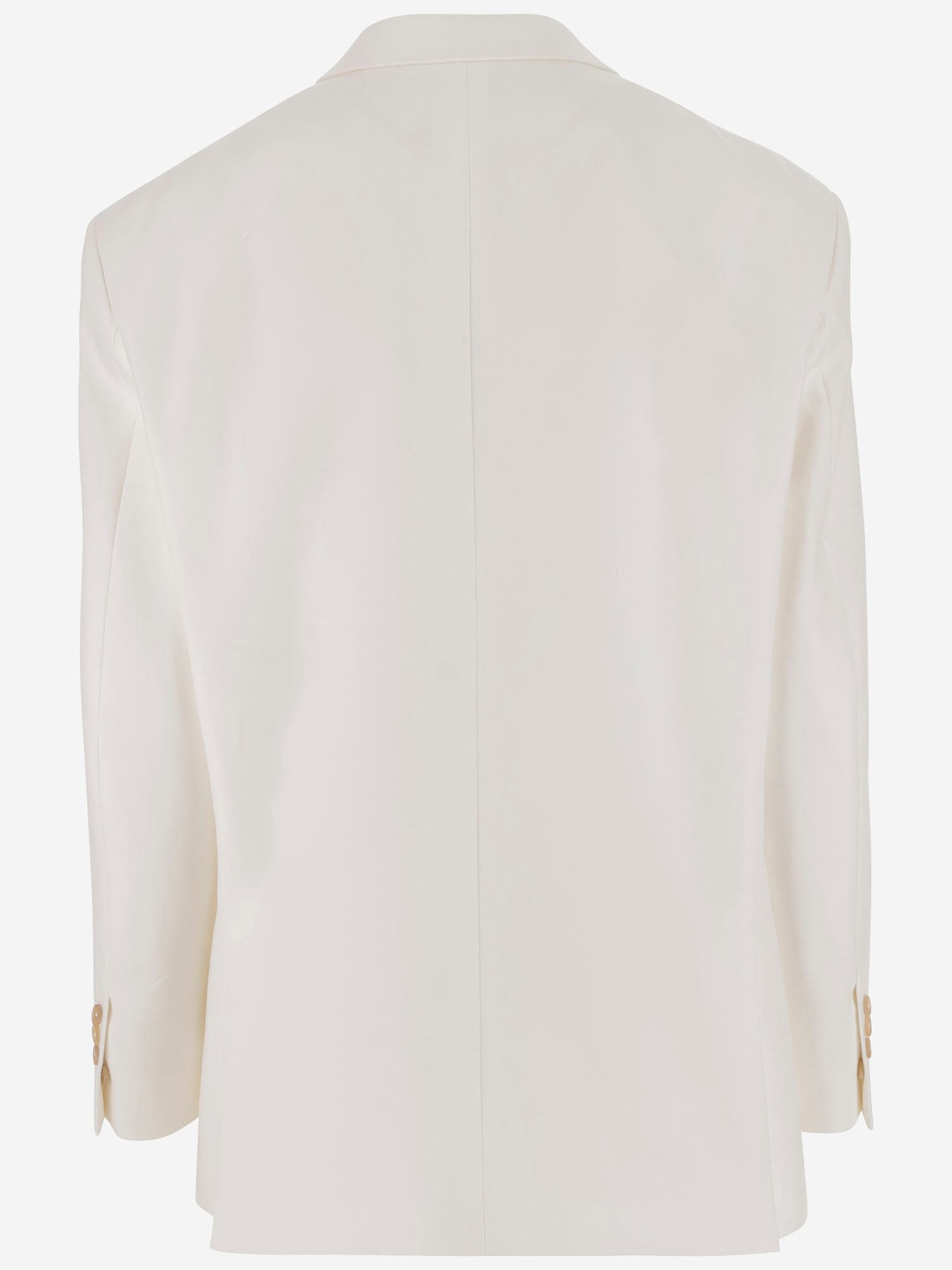 Armarium Hubby Single-breasted Cotton Jacket In White
