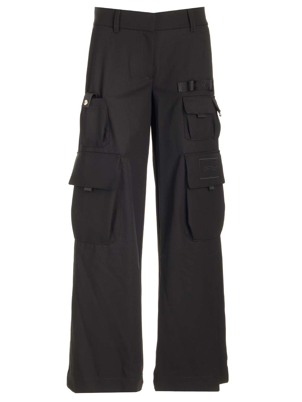 OFF-WHITE BLACK TOYBOX CARGO PANTS 