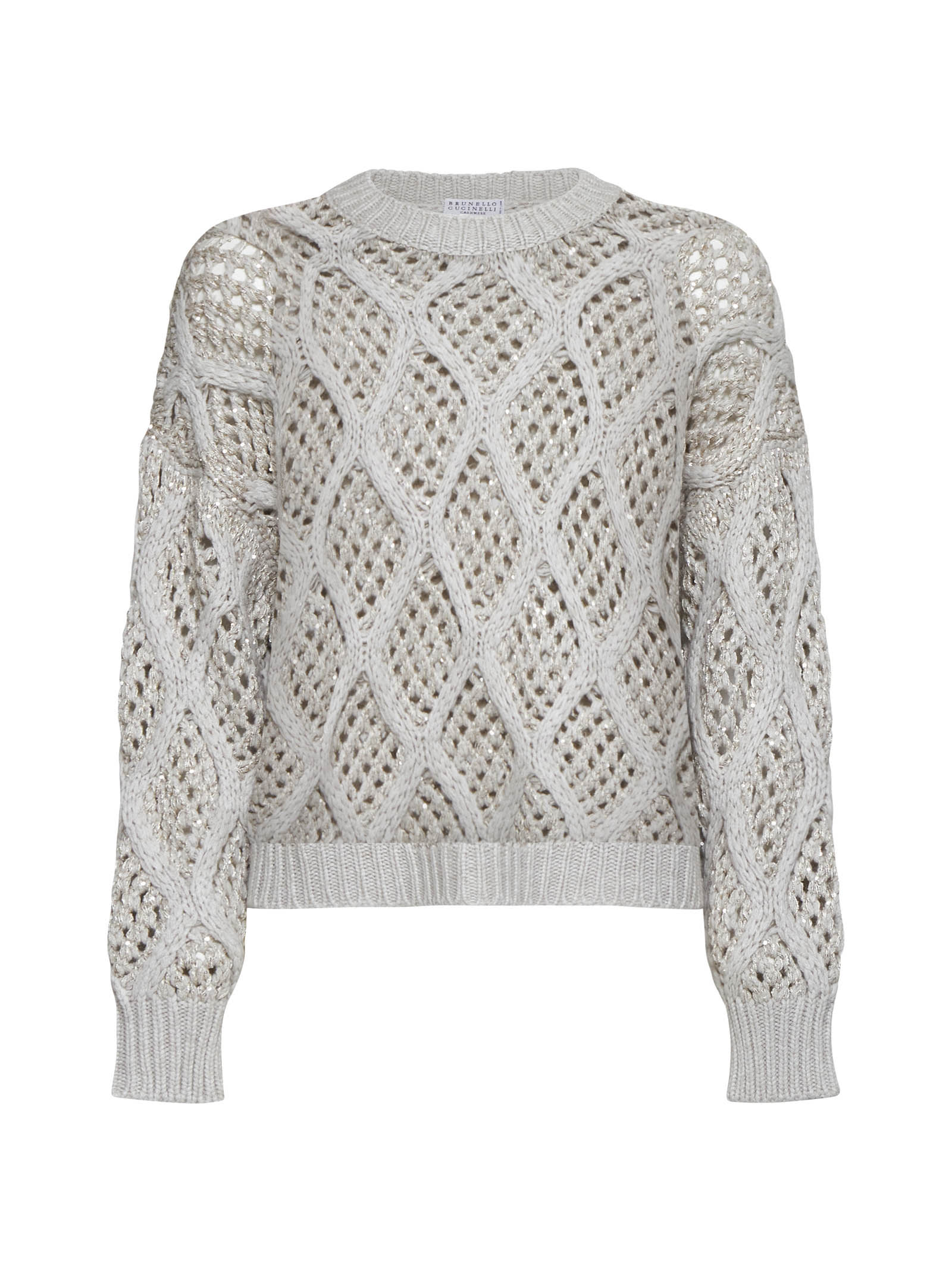 Shop Brunello Cucinelli Sweater In Madreperla+stracciatella