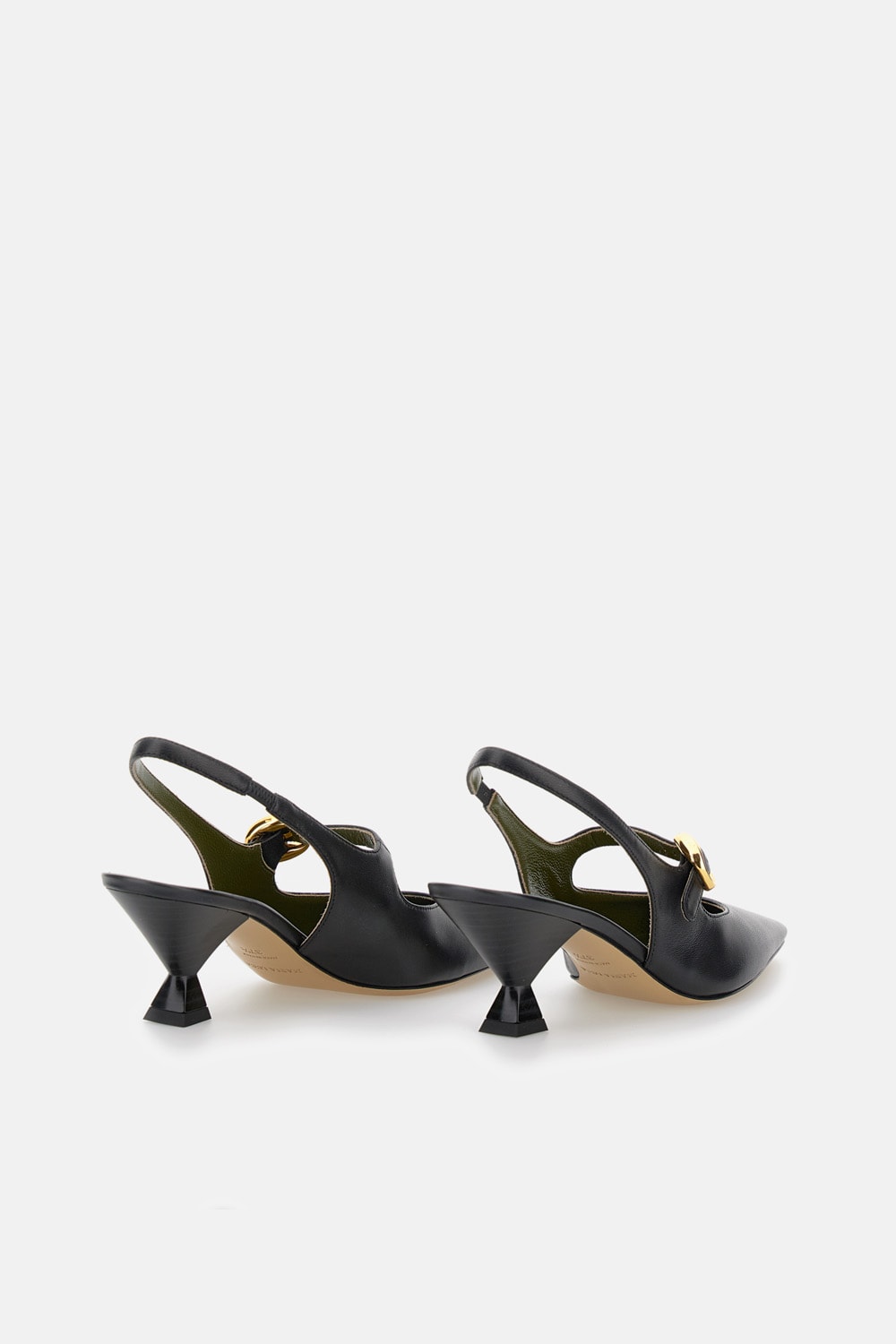 Maria Luca Slingback Pointed-toe Pumps In Black