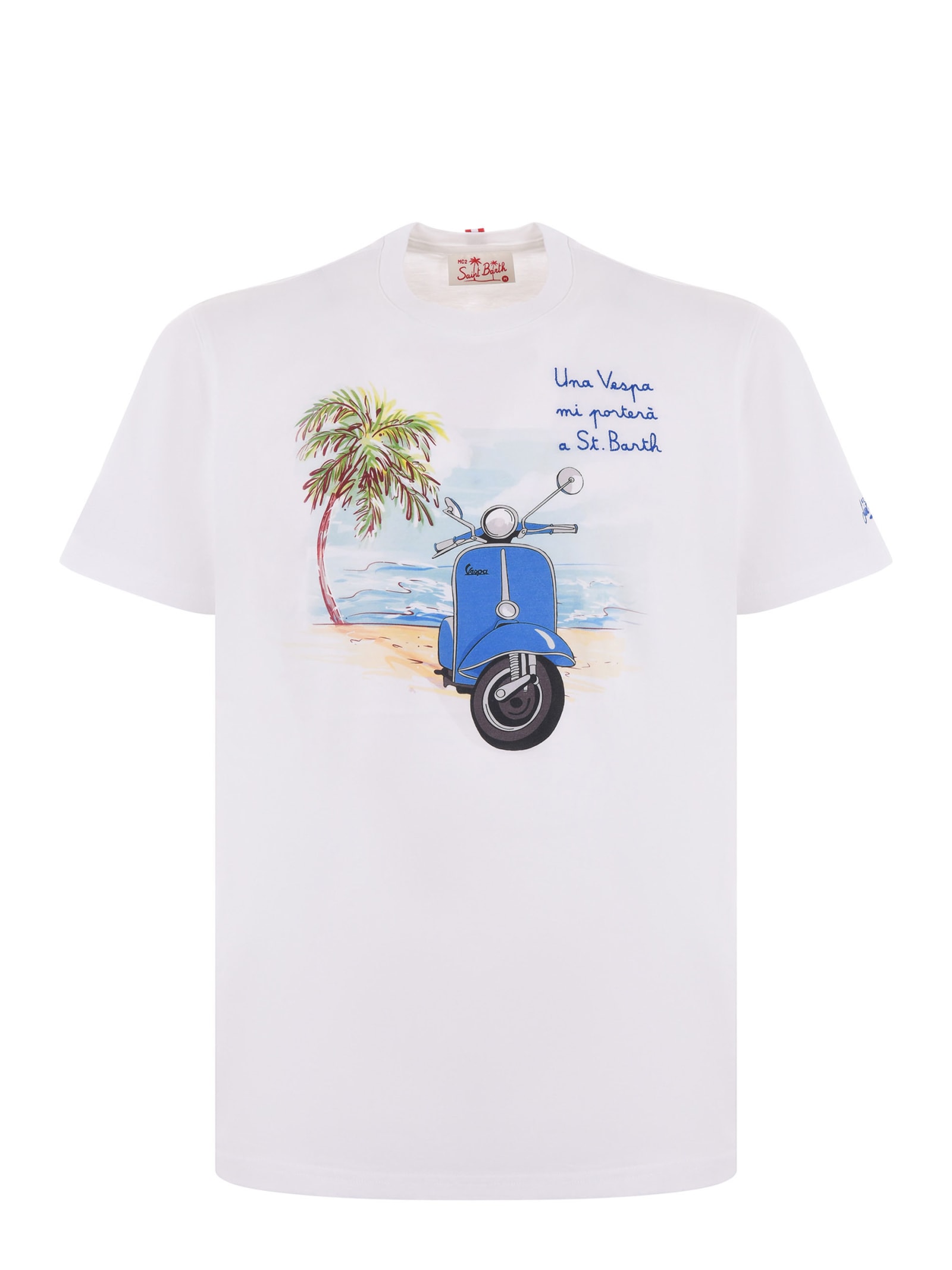 Mc2 Saint Barth T-shirt  Men Color Fa04 In White