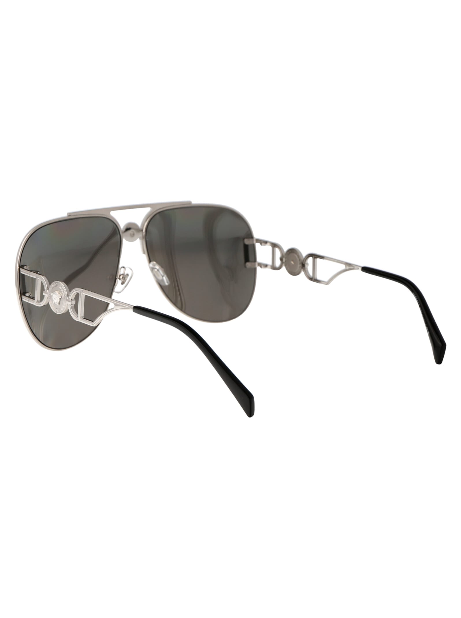 Shop Versace 0ve2255 Sunglasses In 10006g Silver
