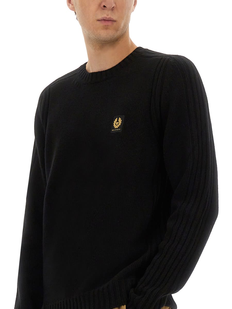 Belstaff Sweatshirt With Logo Patch In Black