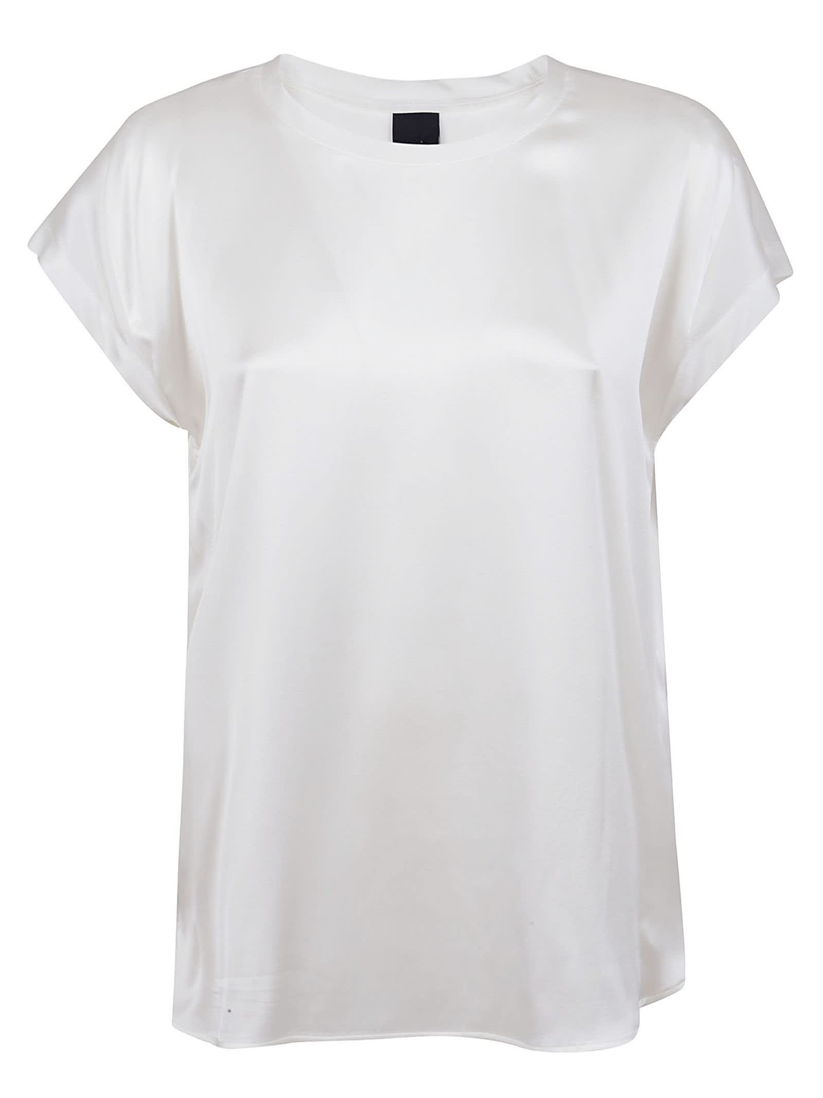 Pinko White Silk T-shirt