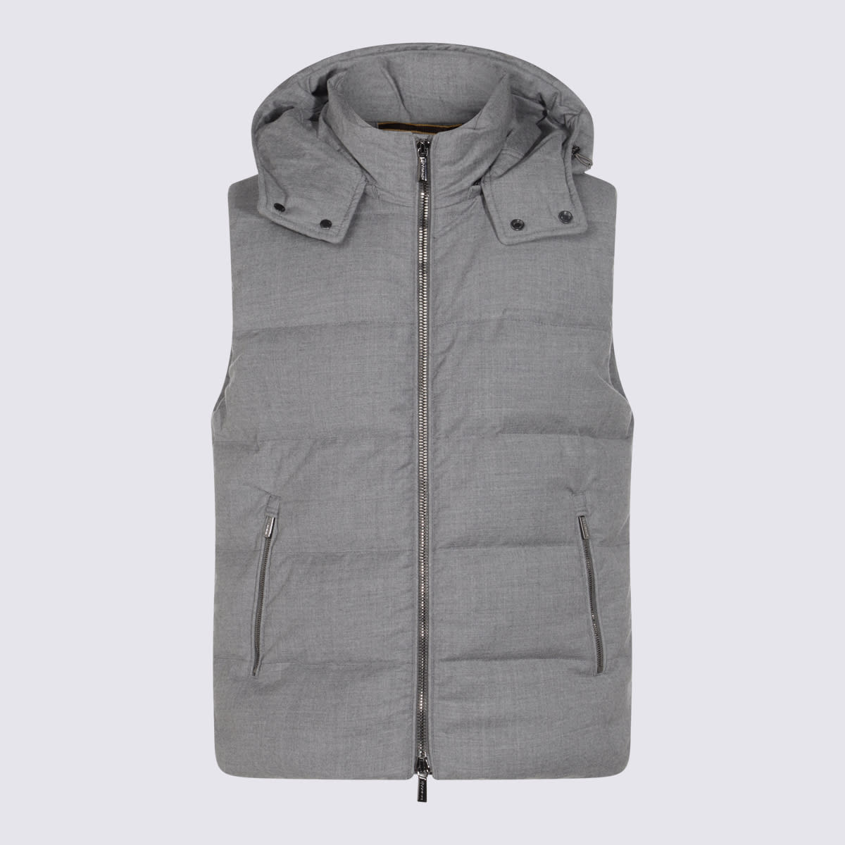 Grey Wool Down Jacket