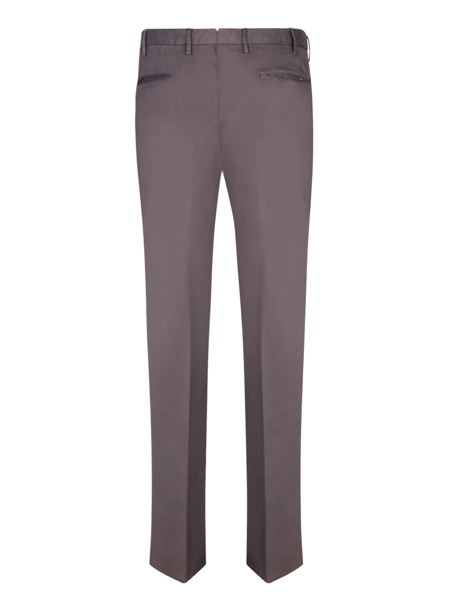 Shop Incotex Slim Fit Brown Trousers