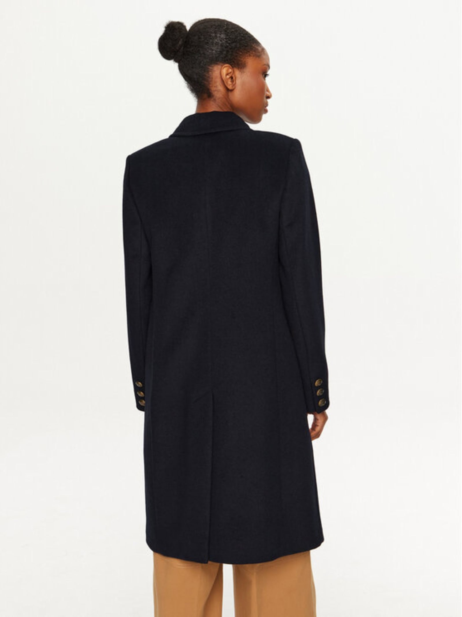 Ralph Lauren Belted Coat In Black