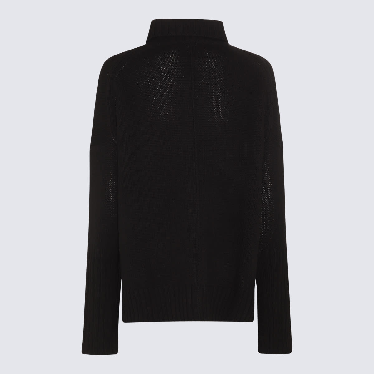 Shop Zadig &amp; Voltaire Black Wool Funnel Neck Sweater