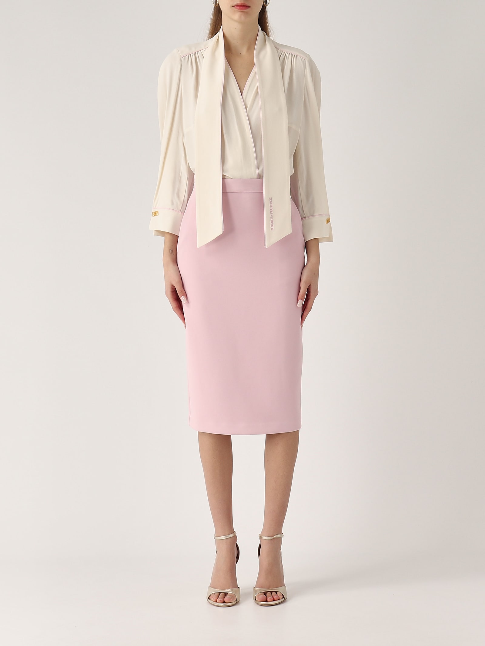 Elisabetta Franchi Abito Stacccabile Dress In Purple