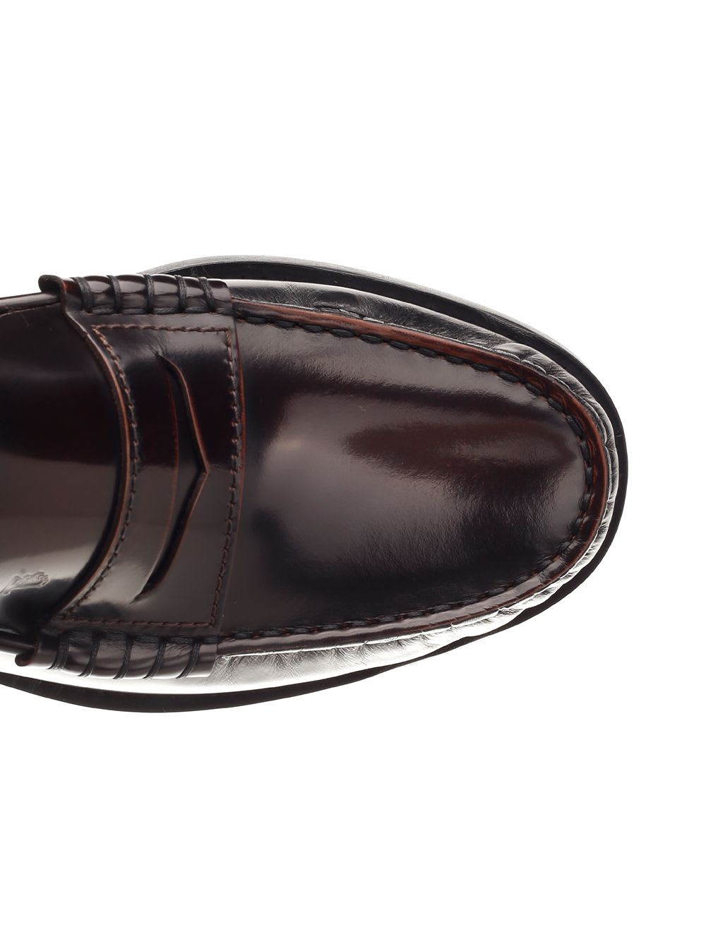 Shop Tod's Classic Loafer In Brown