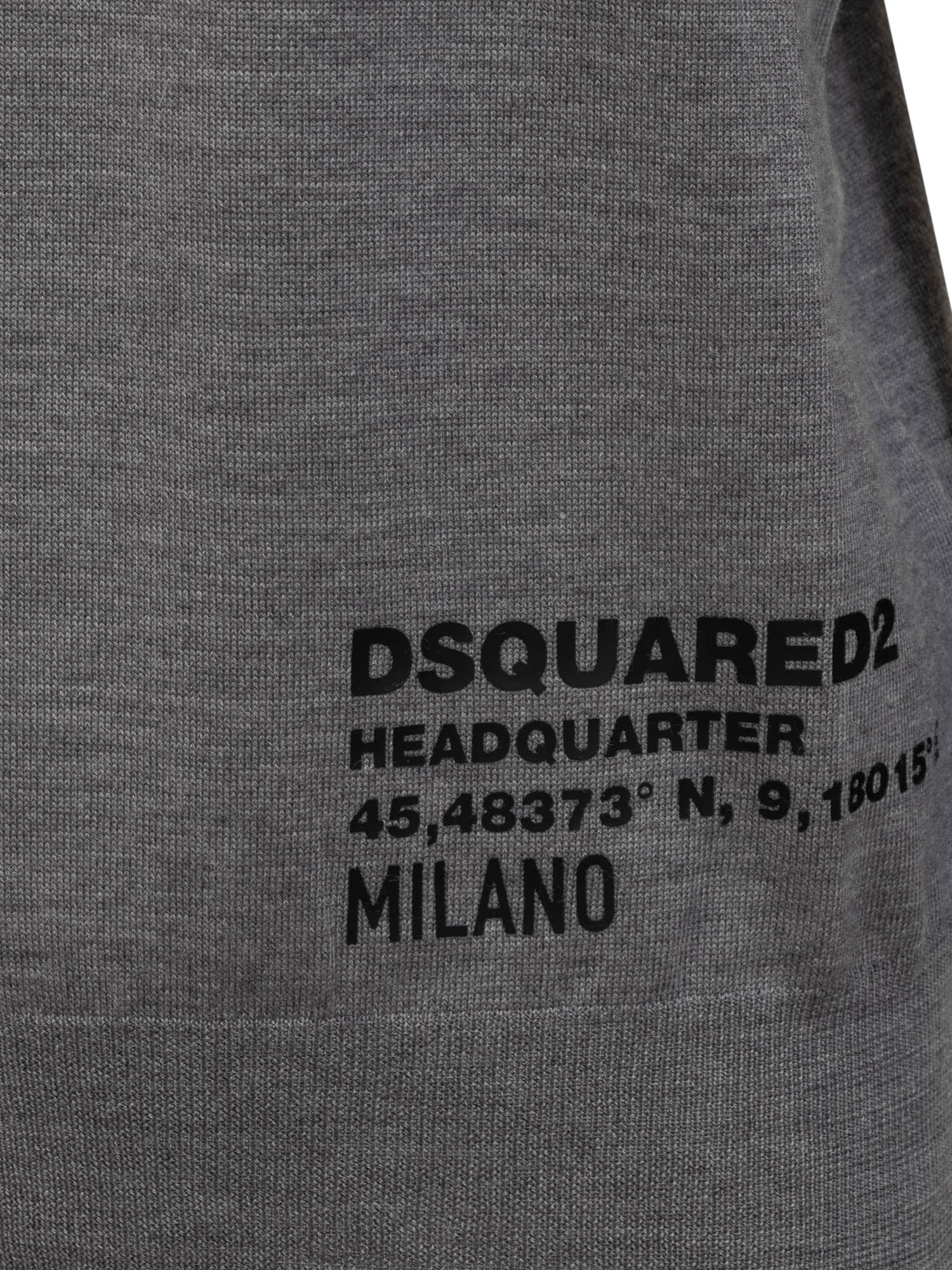 Shop Dsquared2 Ceresio 9 Sweater In Shadow Grey