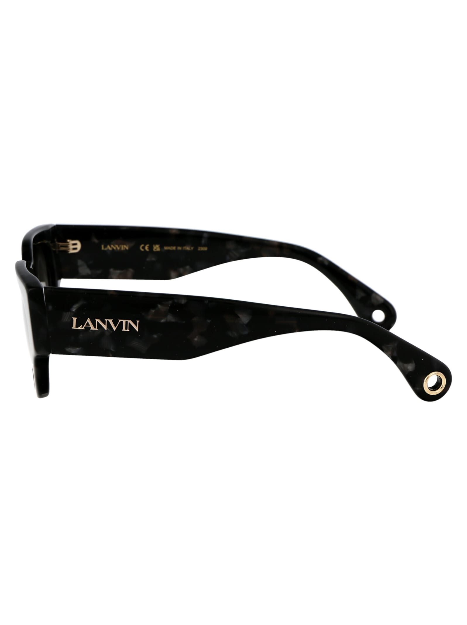 Shop Lanvin Lnv670s Sunglasses In 009 Grey Tortoise