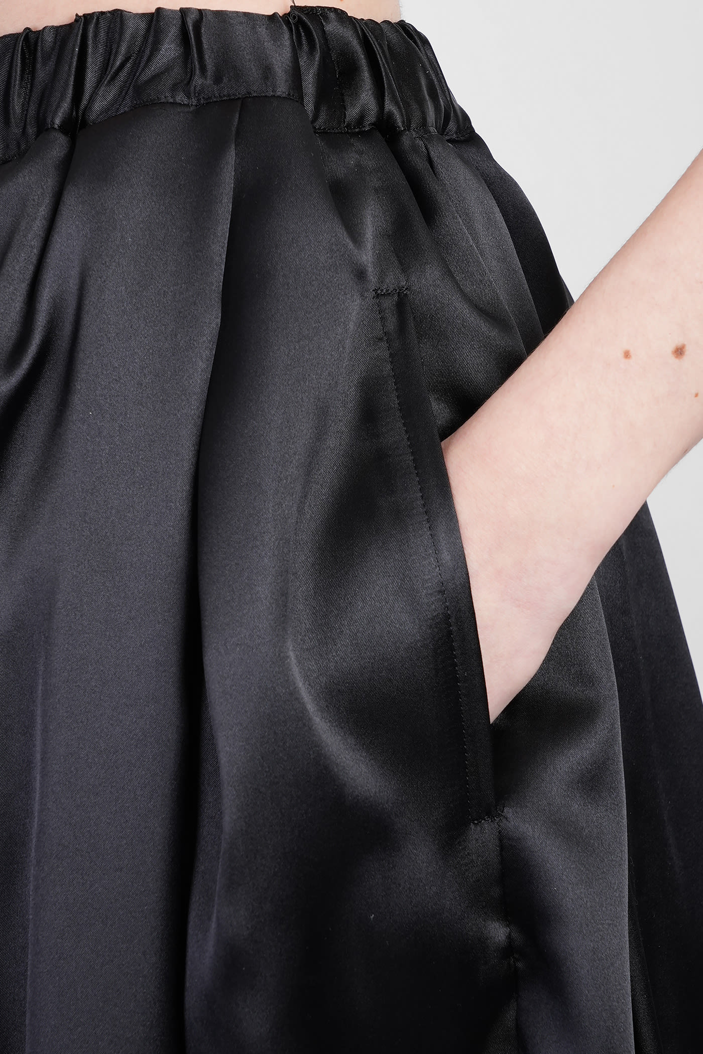 Shop Comme Des Garçons Skirt In Black Polyester