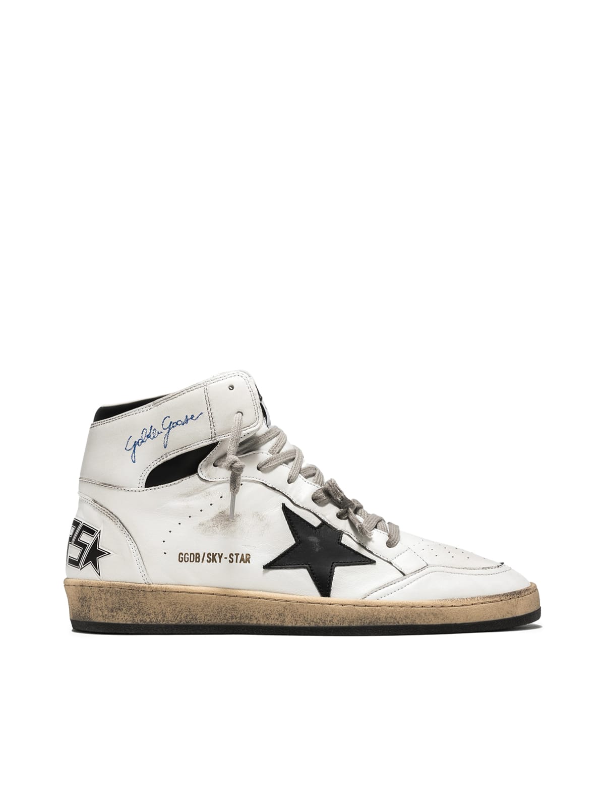 Golden Goose Sky Star Nappa Upper With Serigraph Leather Star And Ankle