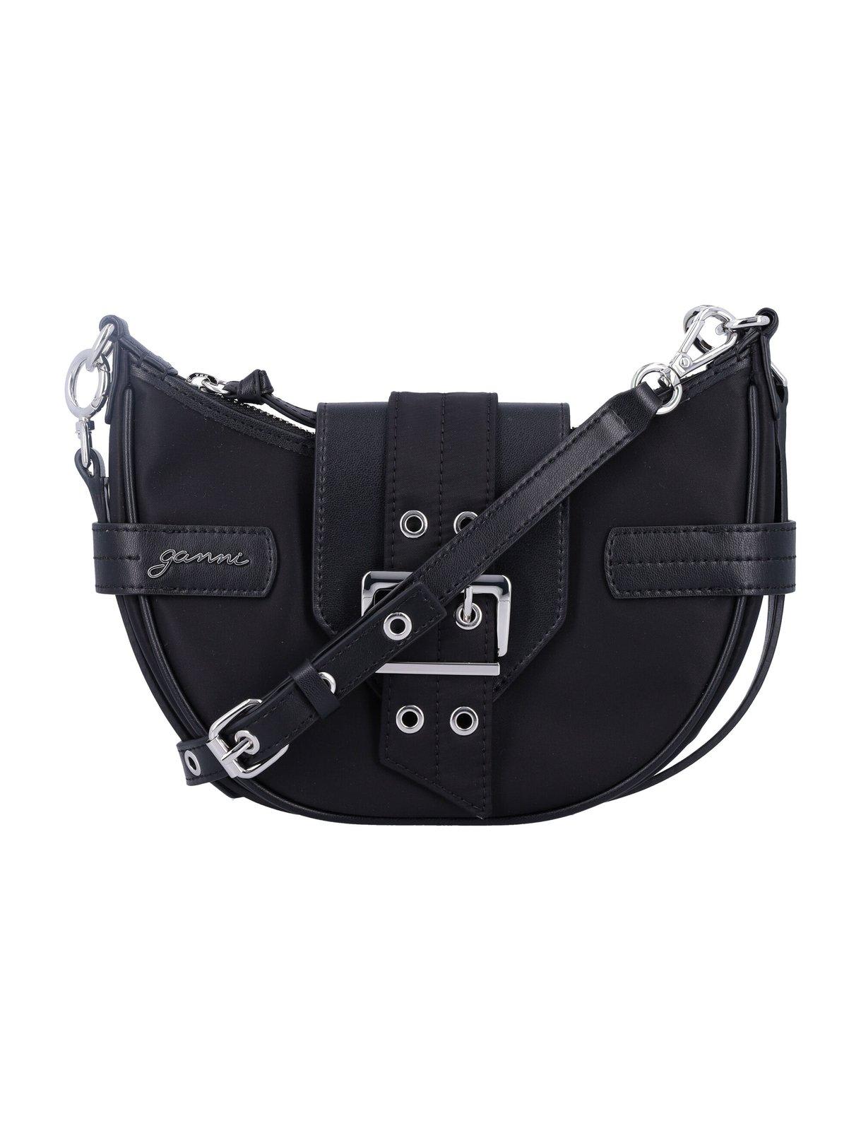 Buckle-detailed Small Crossbody Bag