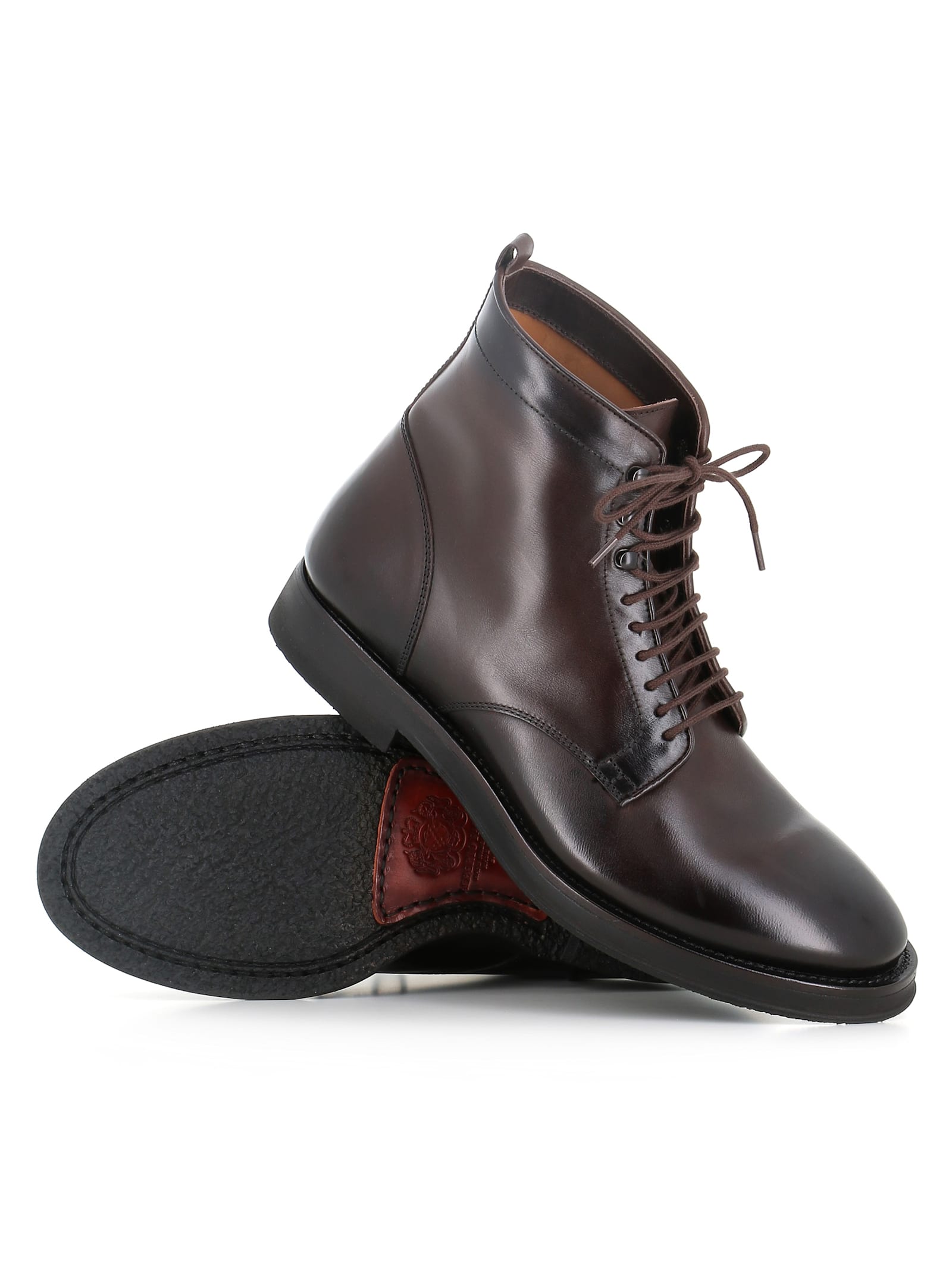 Alberto Fasciani Lace-up Boot Caleb 47055 In Brown