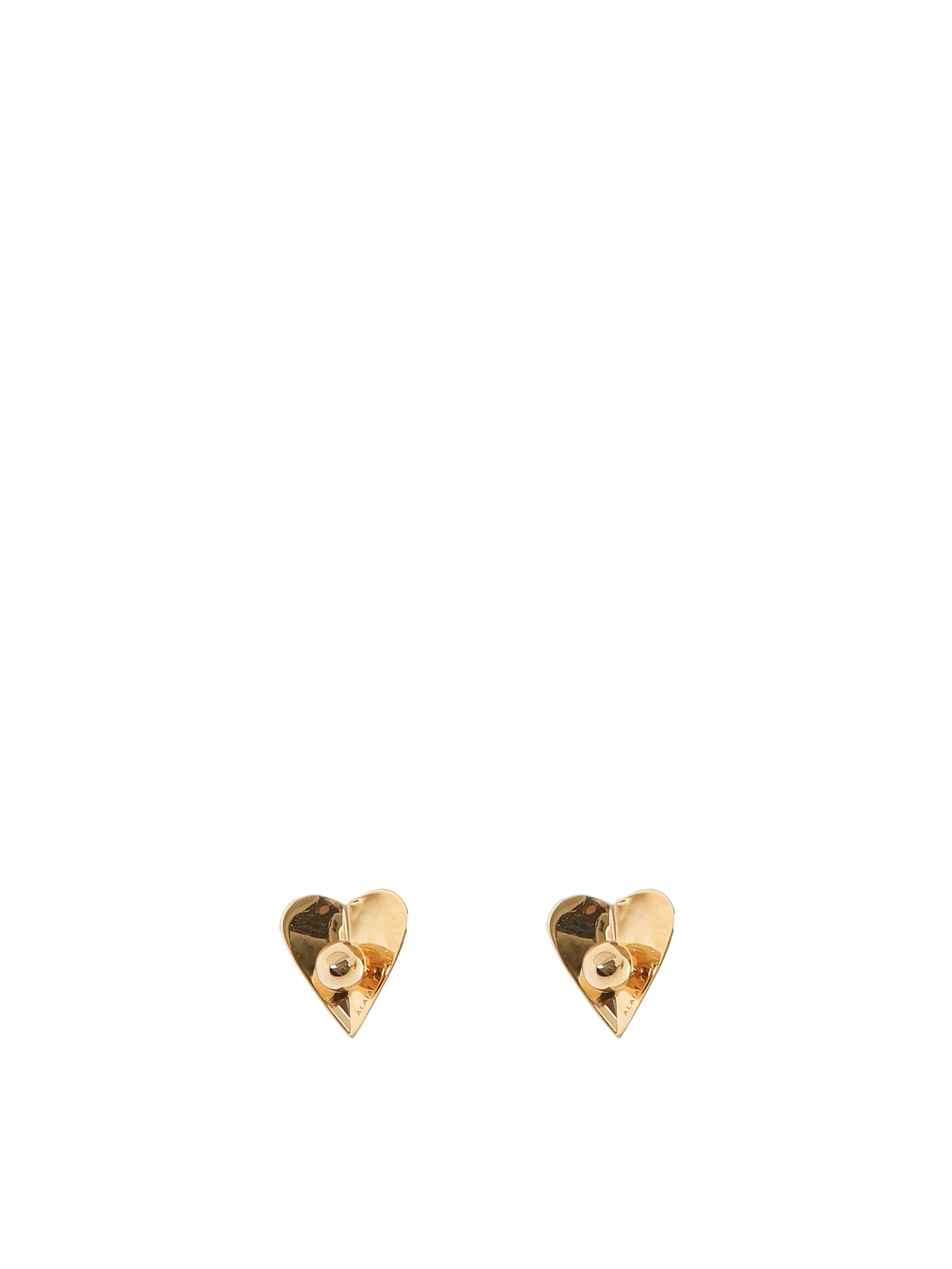 Alaïa Le Coeur Mini Earrings In Gold