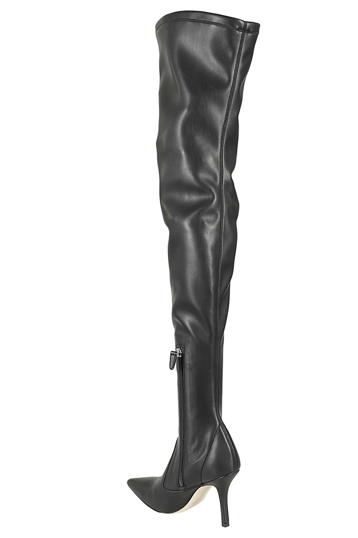 Shop Paris Texas Mama Over The Knee Boot Stretch In Black