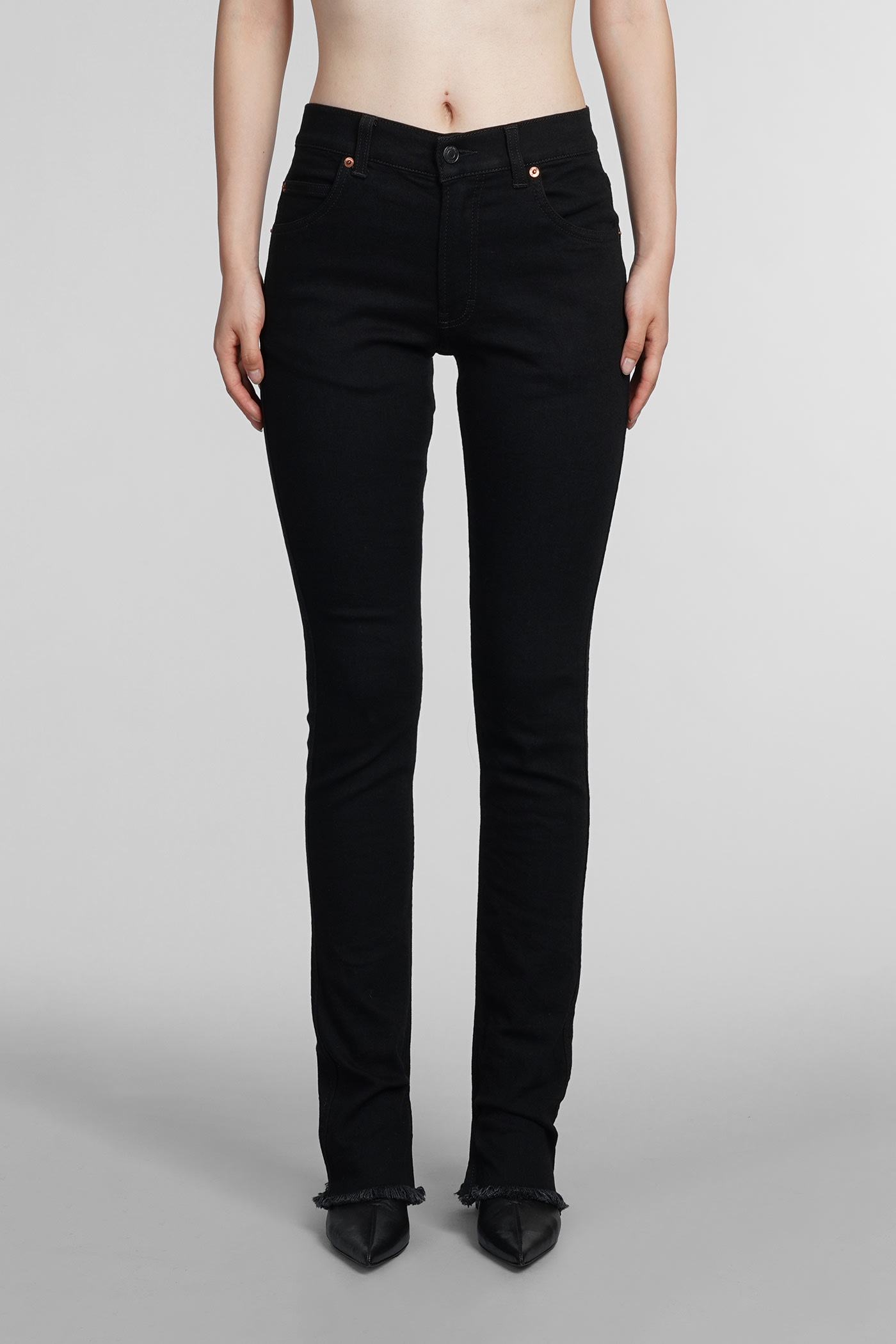 Shop Haikure Sherry Jeans In Black Cotton