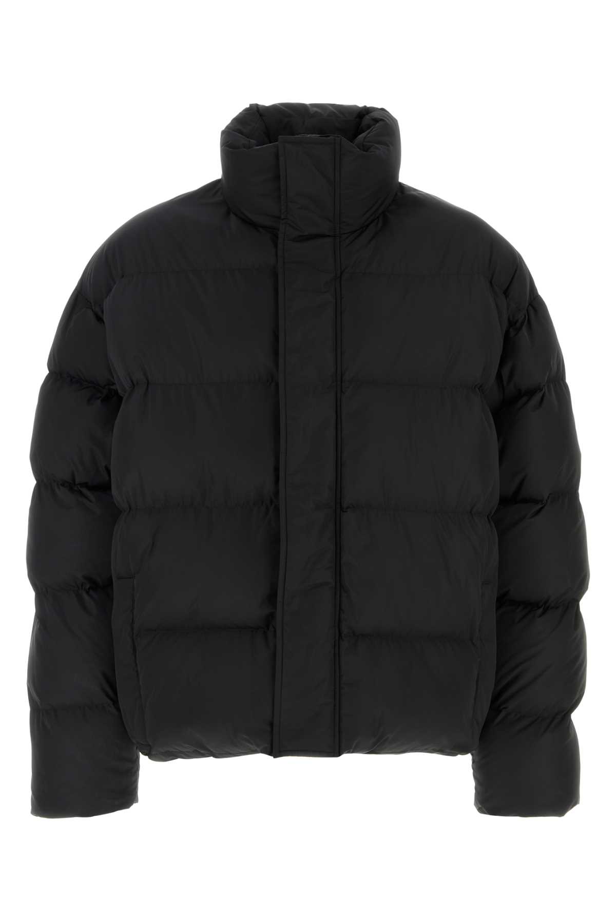 Black Polyester Padded Jacket