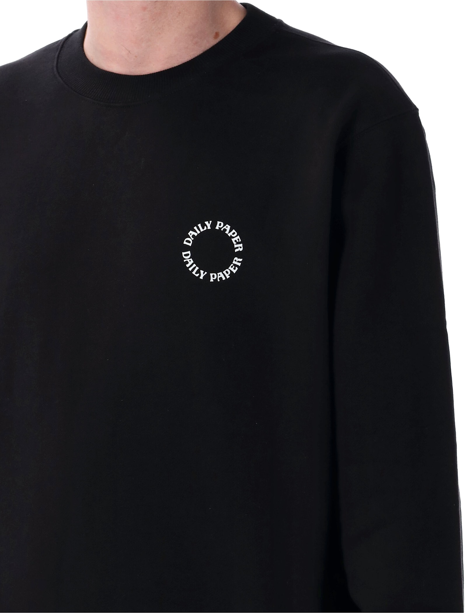 Daily Paper Orbit Crewneck In Black