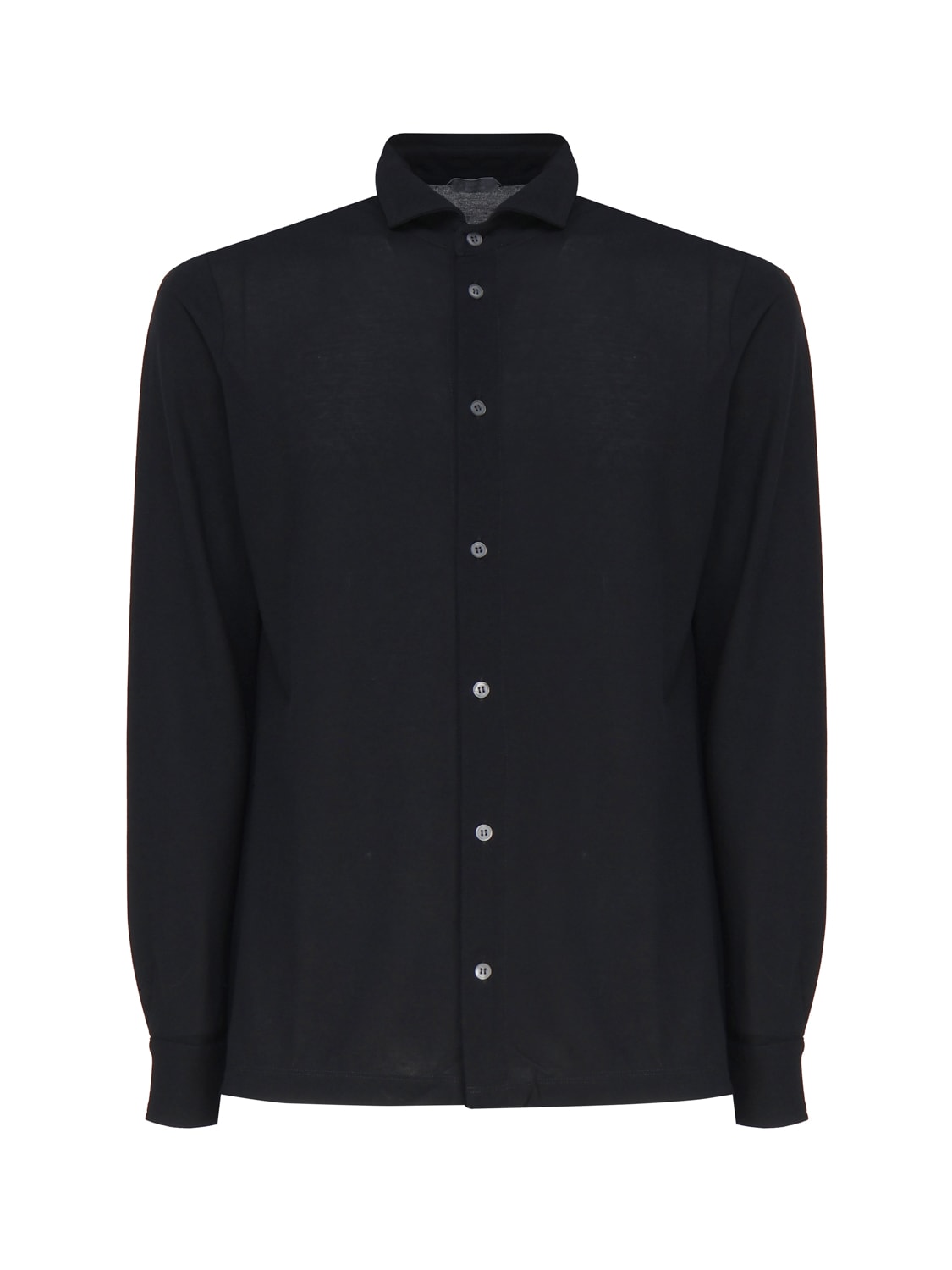 Zanone Cotton Polo Shirt In Black