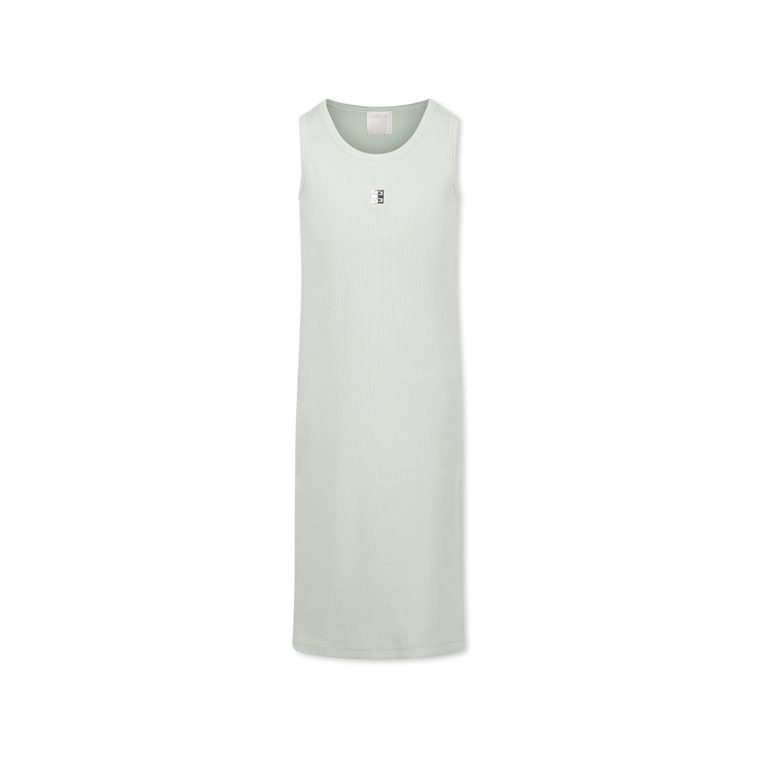 Givenchy Green Dress For Girl With Logo In Green