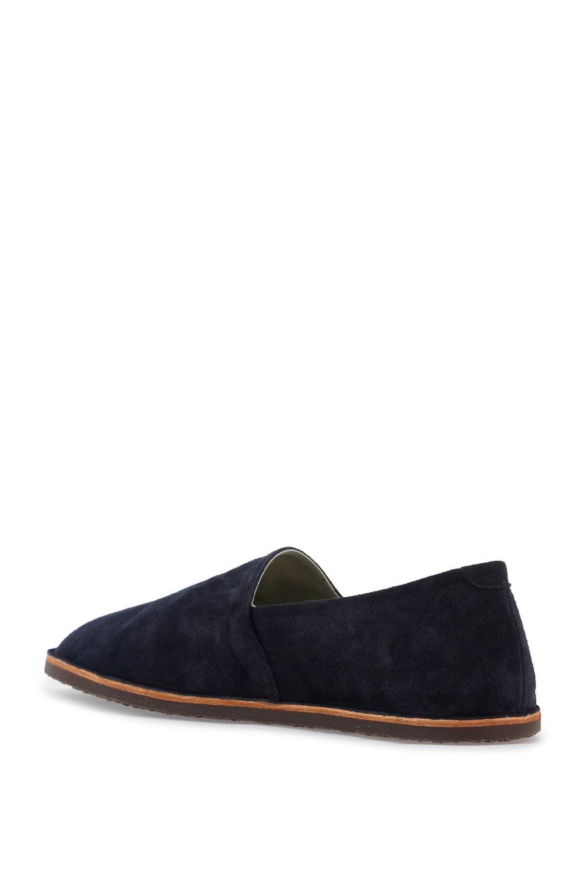 Shop Brunello Cucinelli Suede Espad In Blue (blue)