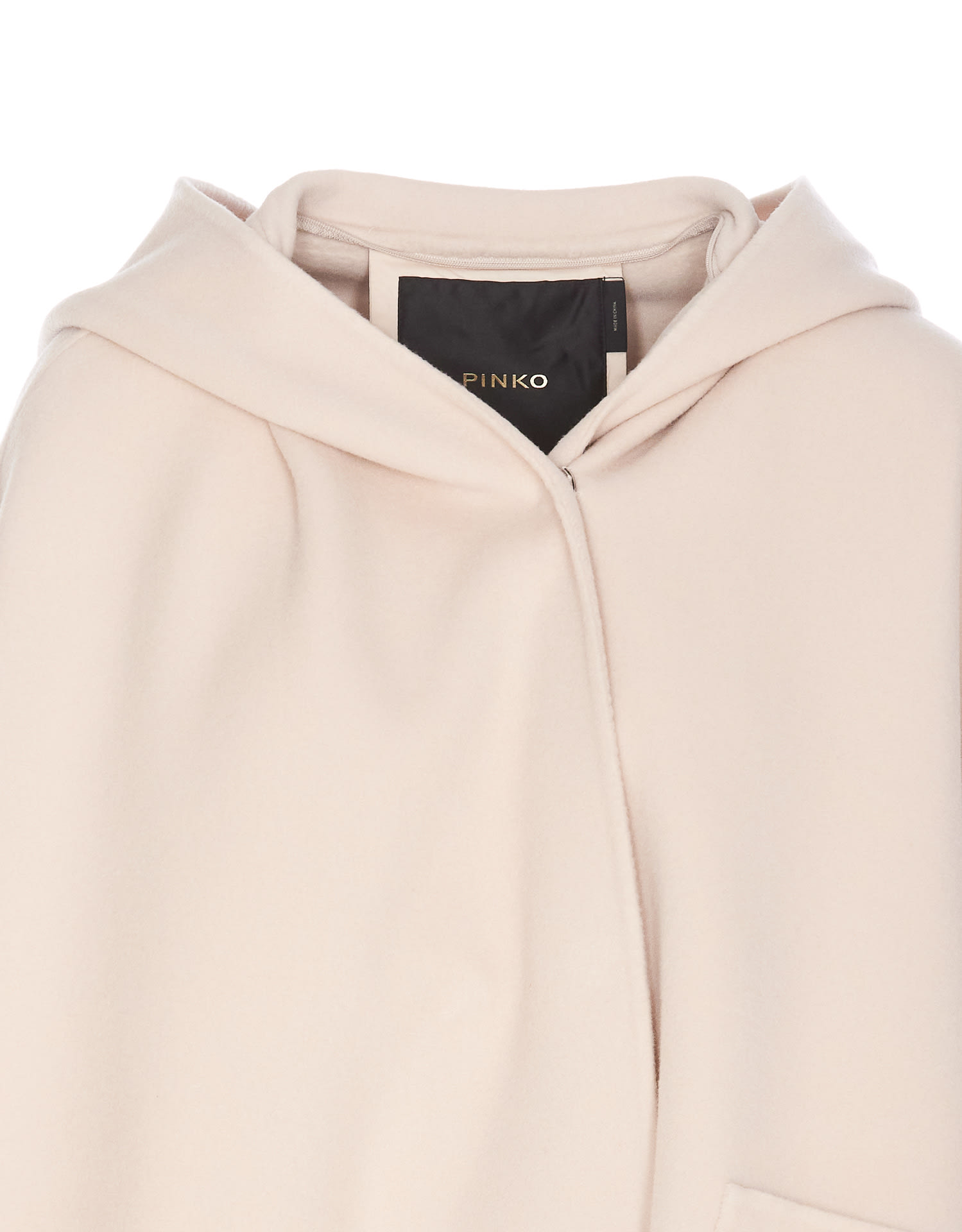 Shop Pinko Medaglia Cape In Beige