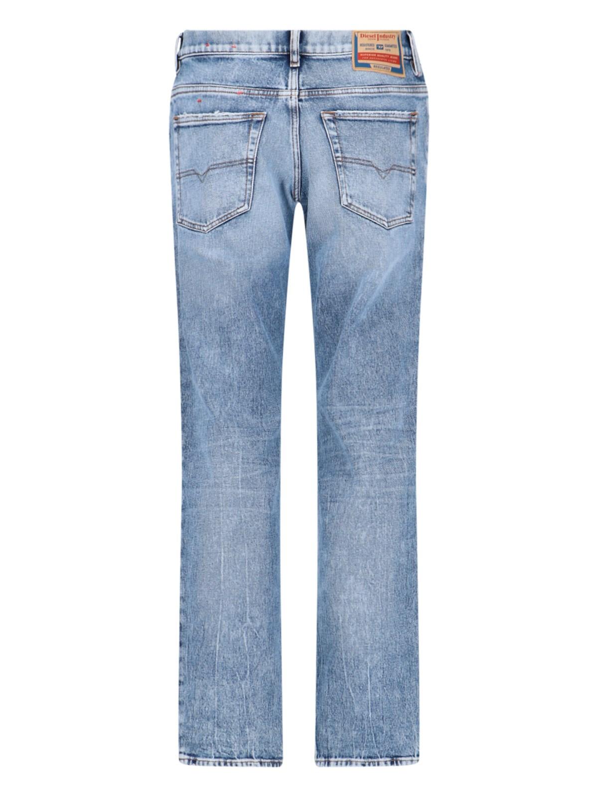 Shop Diesel 2023 D-finitive 09j54 Straight Jeans In Blu Denim