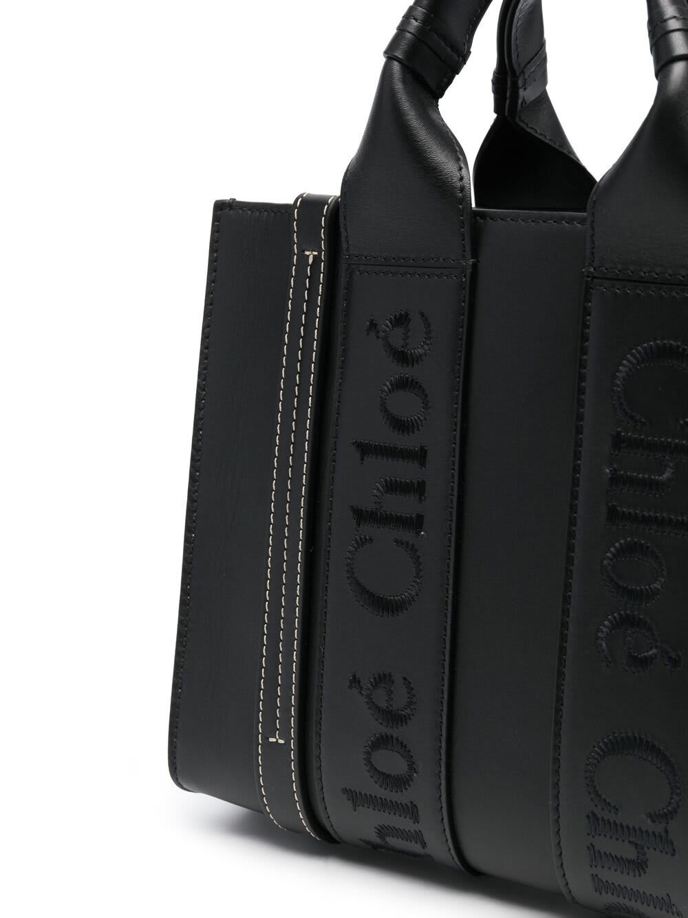 Shop Chloé Woody In Black