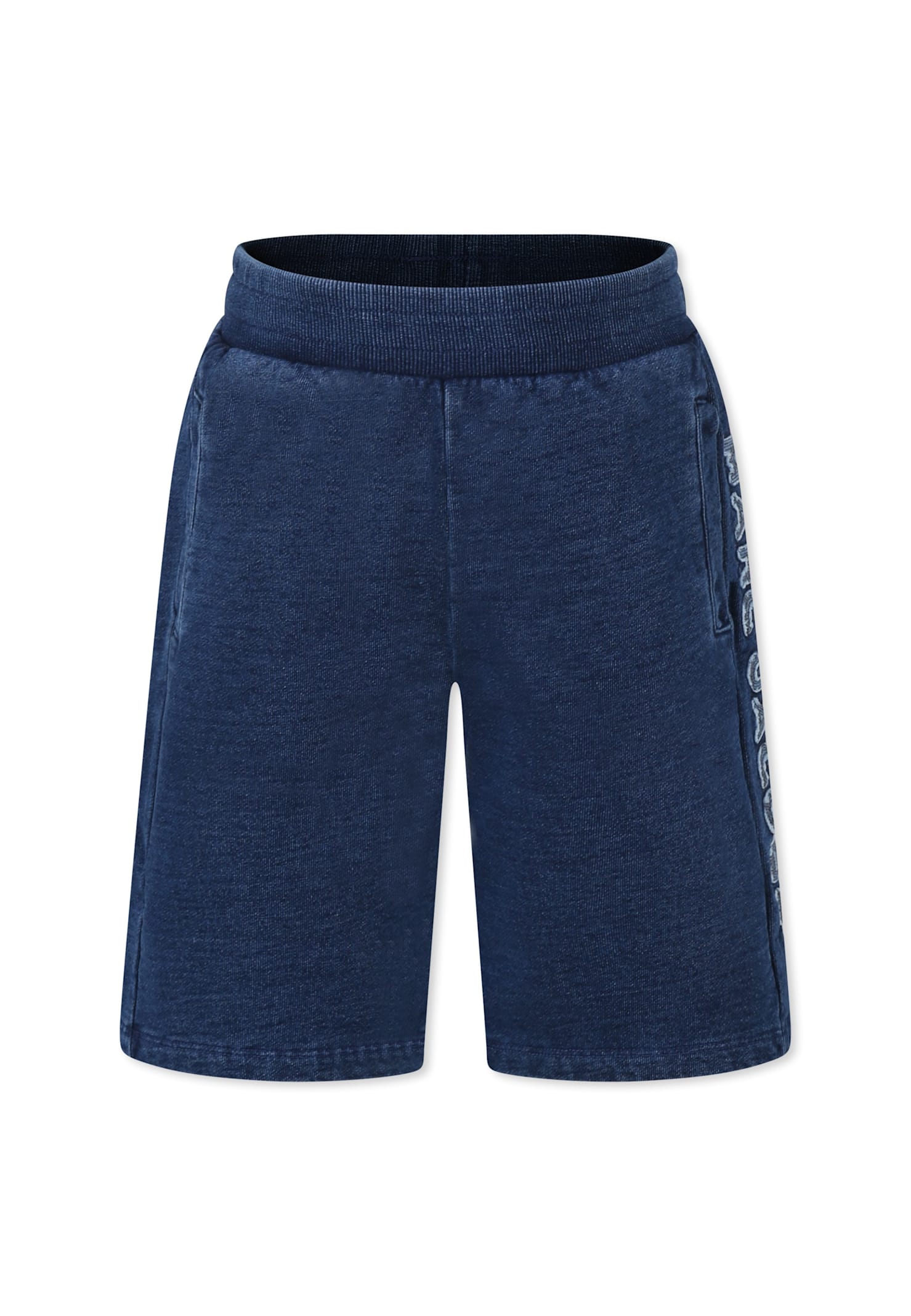 Marc Jacobs Blue Shorts For Boy With Logo In Blue