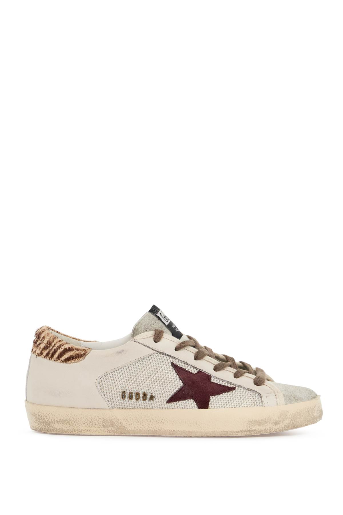 Shop Golden Goose Super-star Double Quarter Sneakers In Silver/ice/white/buttercream B