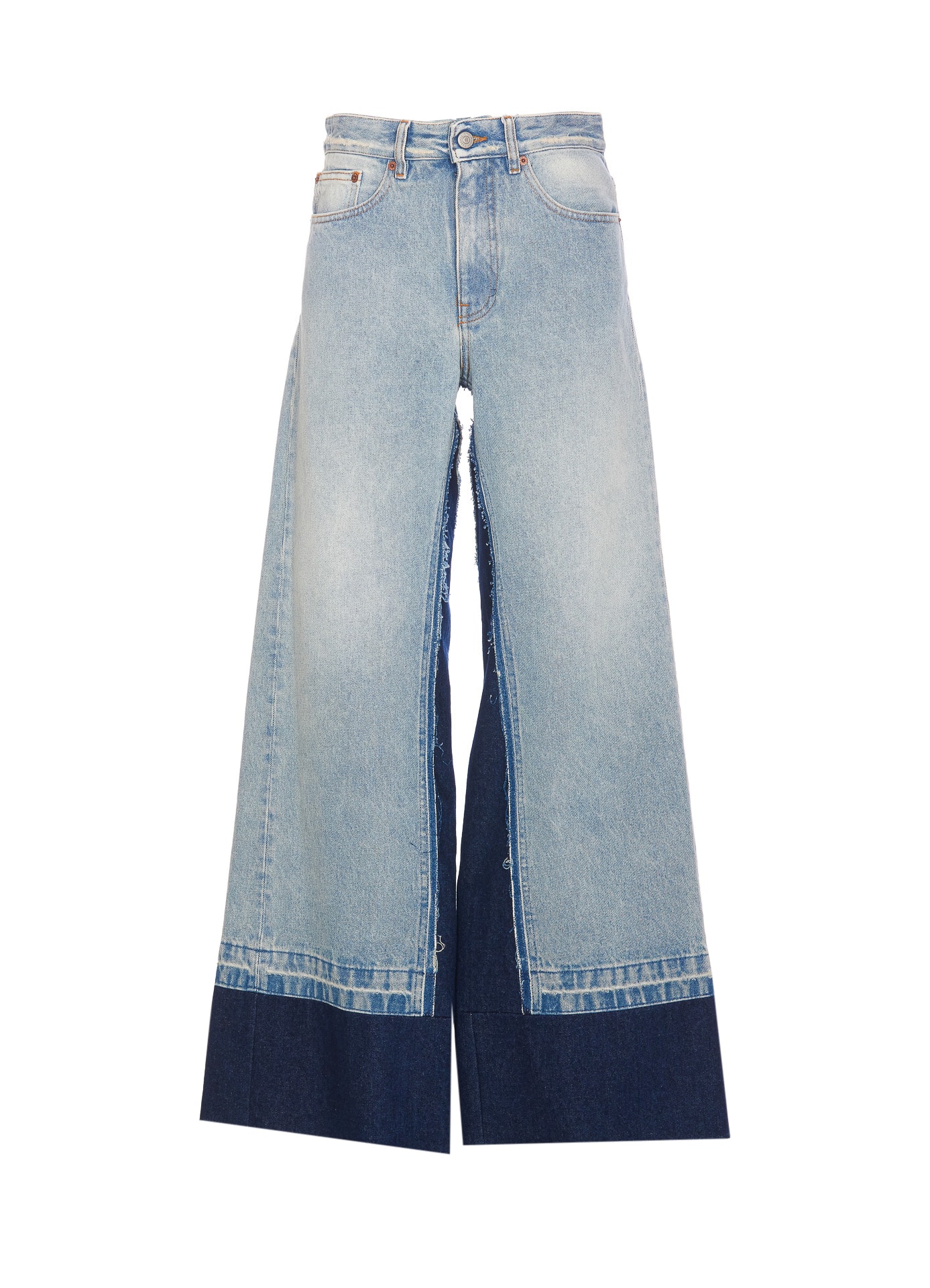 Shop Mm6 Maison Margiela Denim Jeans In Blue