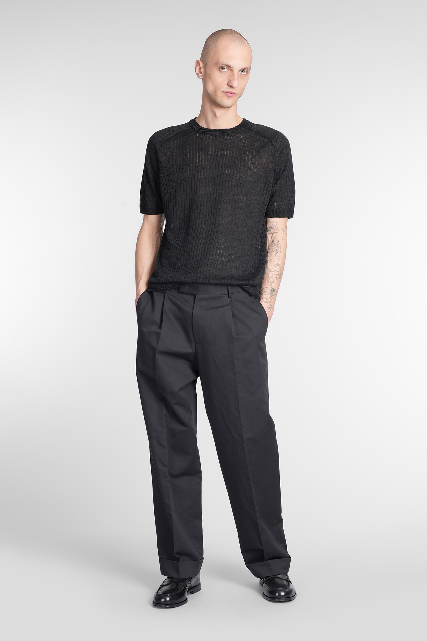 Roberto Collina Knit T-shirt In Black