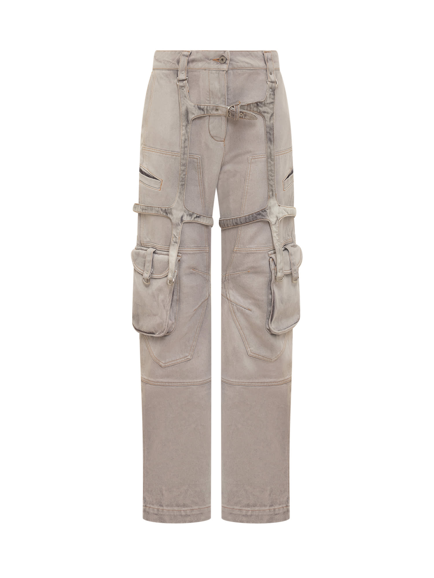 Shop Off-white Cargo Jeans In Burnished Lilac