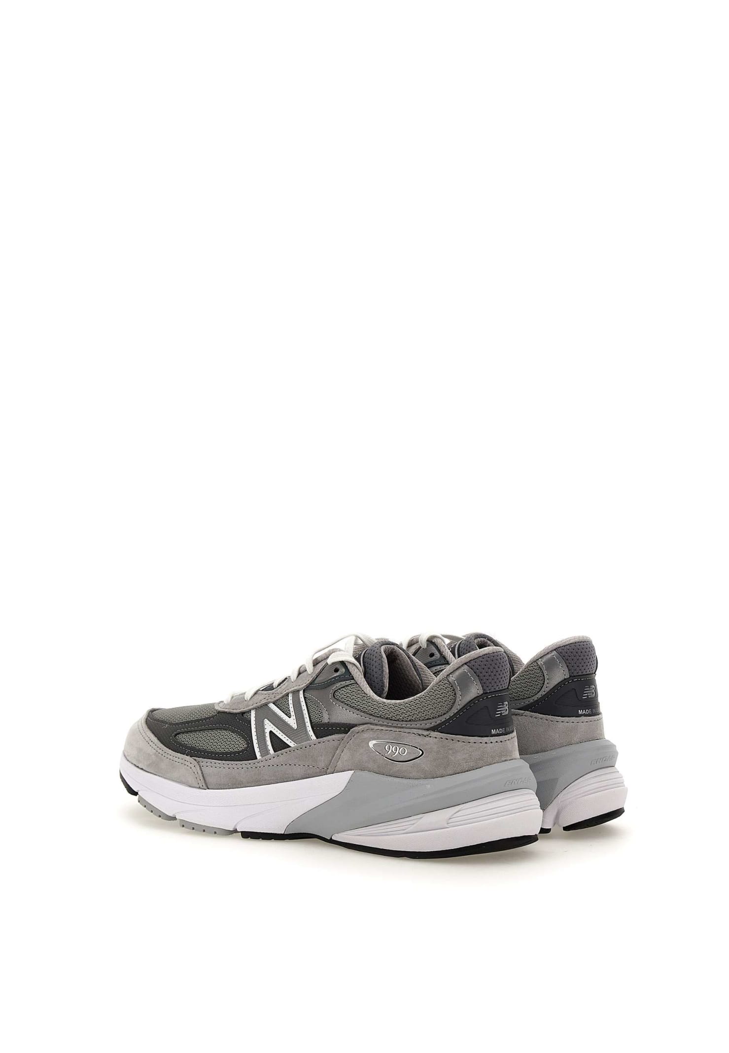 Shop New Balance M990gl6 Sneakers In Grey