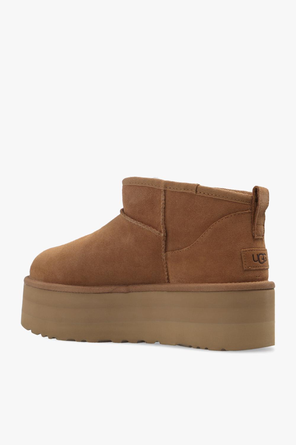 Ugg Classic Ultra Mini 1135092-che Womens 5 Chestnut Suede Platform Boot Gbnc453 In Brown